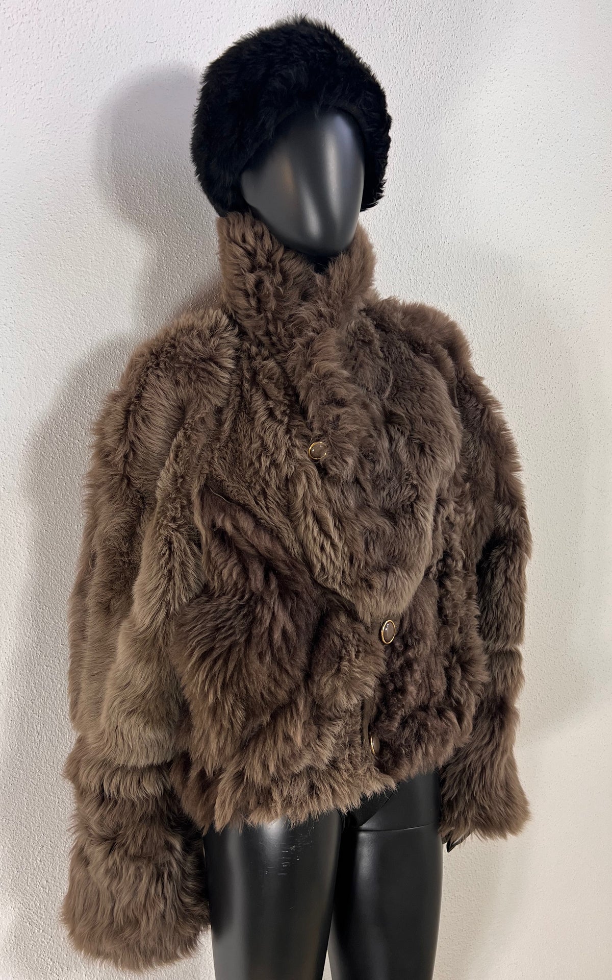 Reworked Curly Lamb Shearling Jacket