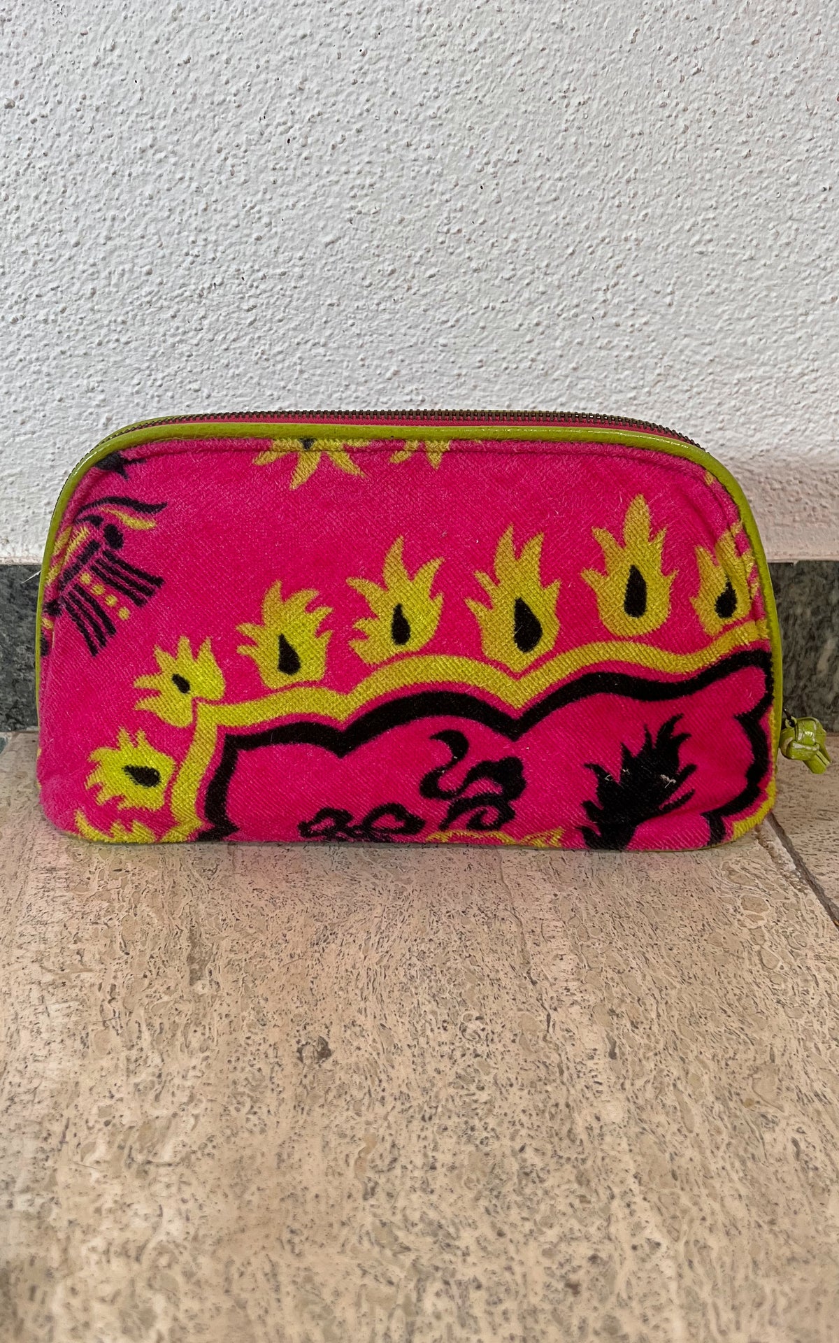 Vintage 70s Towelling Cosmetic Pouch