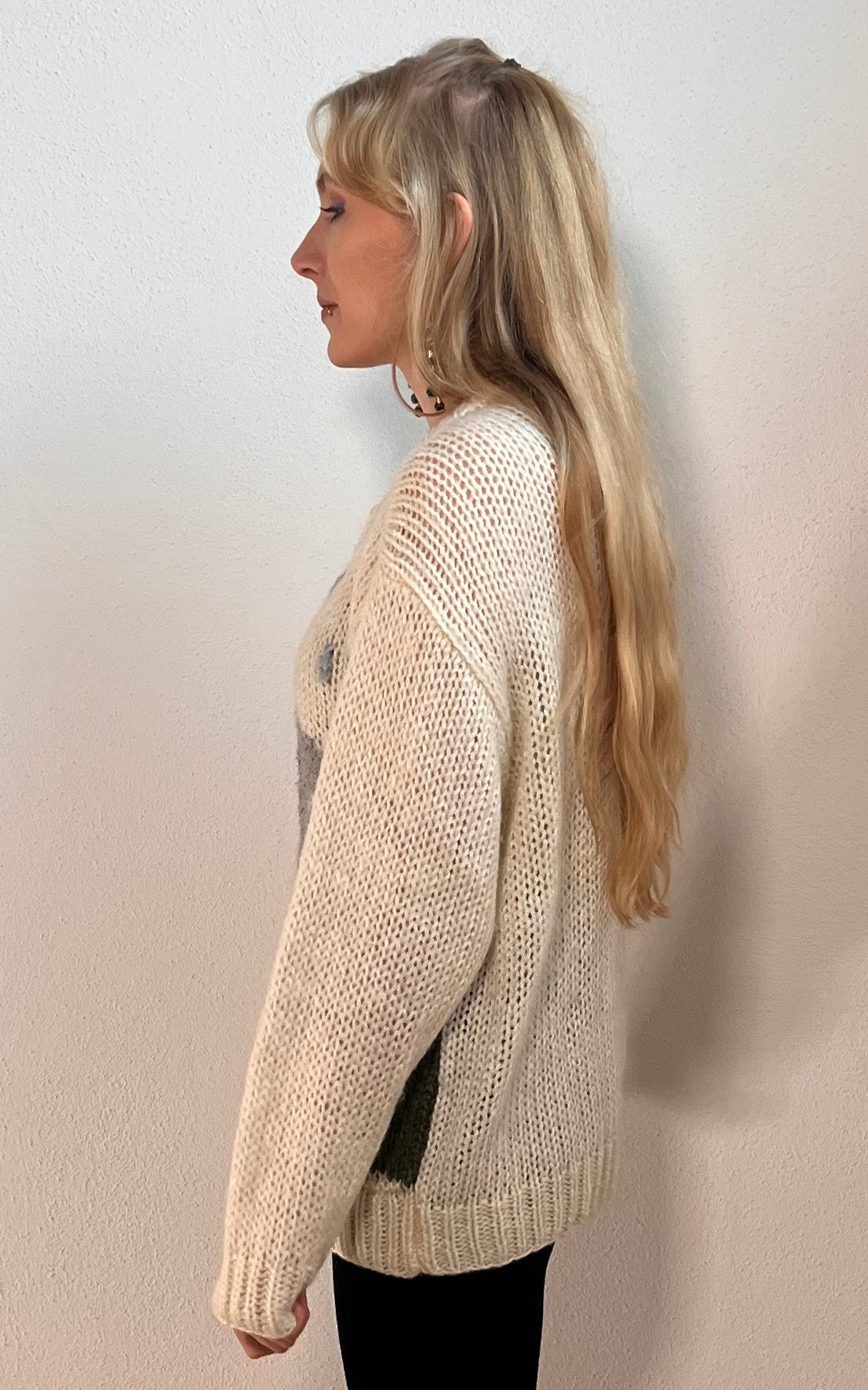 Vintage Handmade Sheep Cardigan