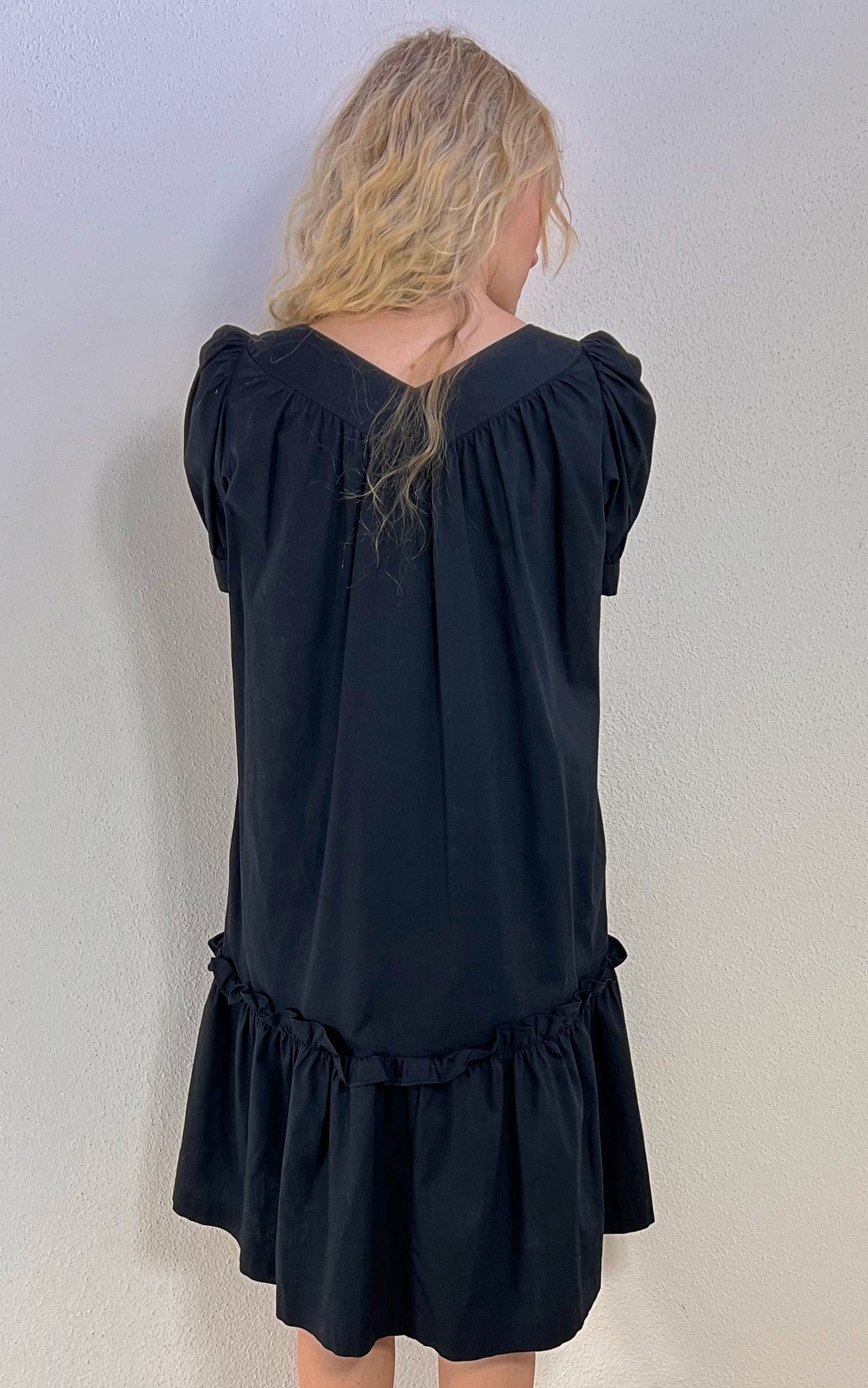 Vintage Yves Saint Laurent Cotton Peasant Dress