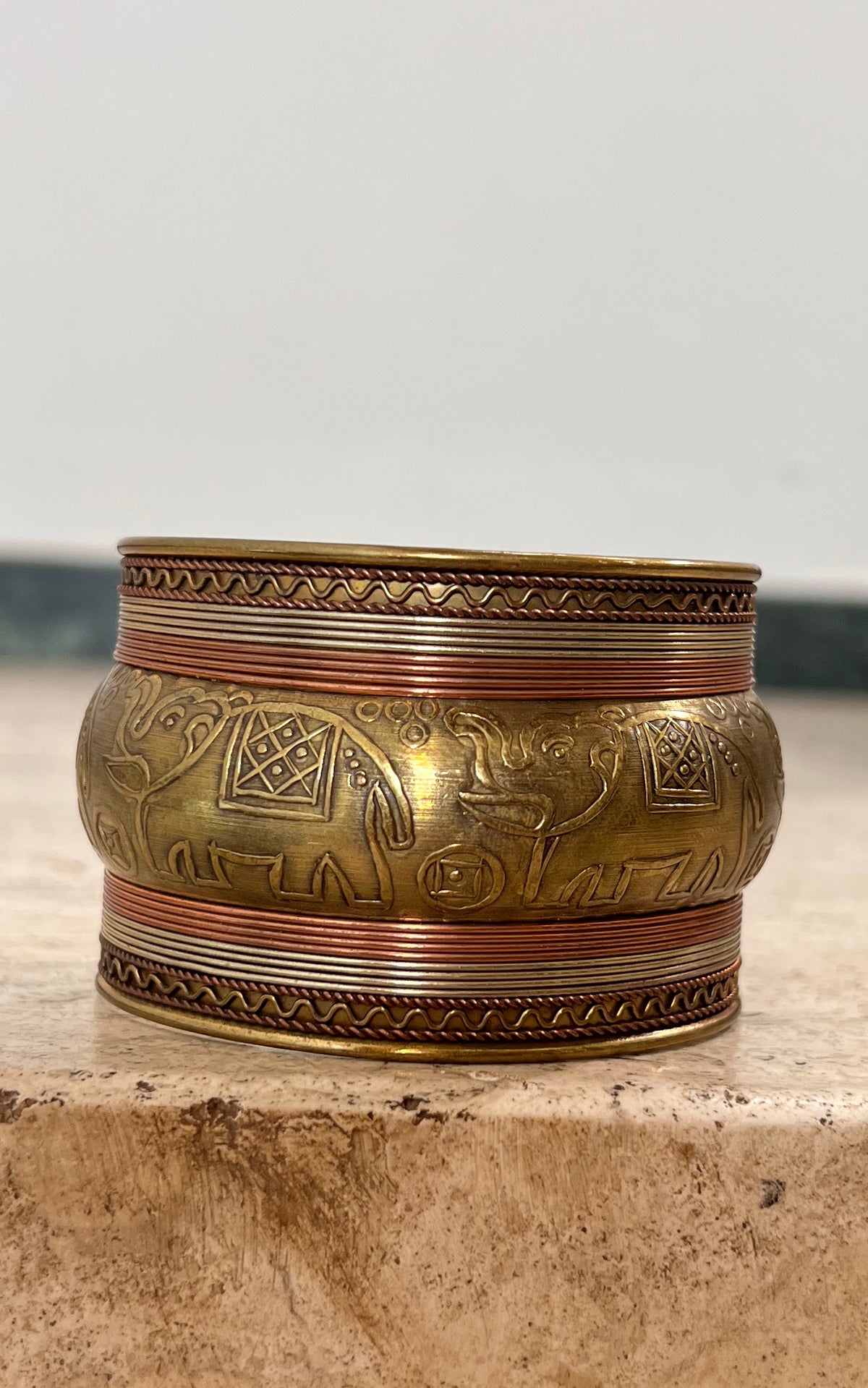 Vintage Indian Elephant Arm Cuff