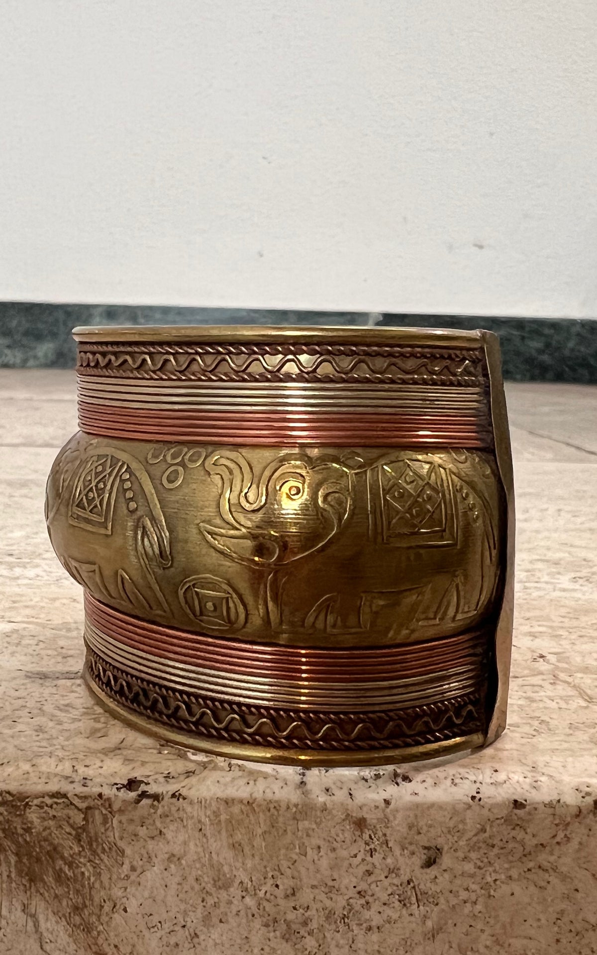 Vintage Indian Elephant Arm Cuff