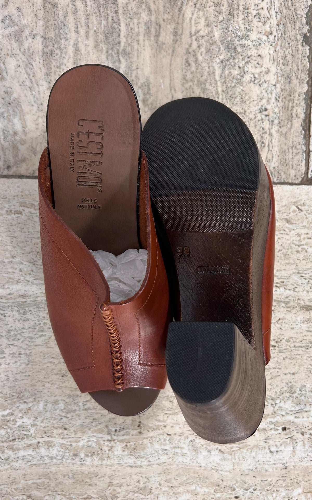 Deadstock 70s Style Clogs 38