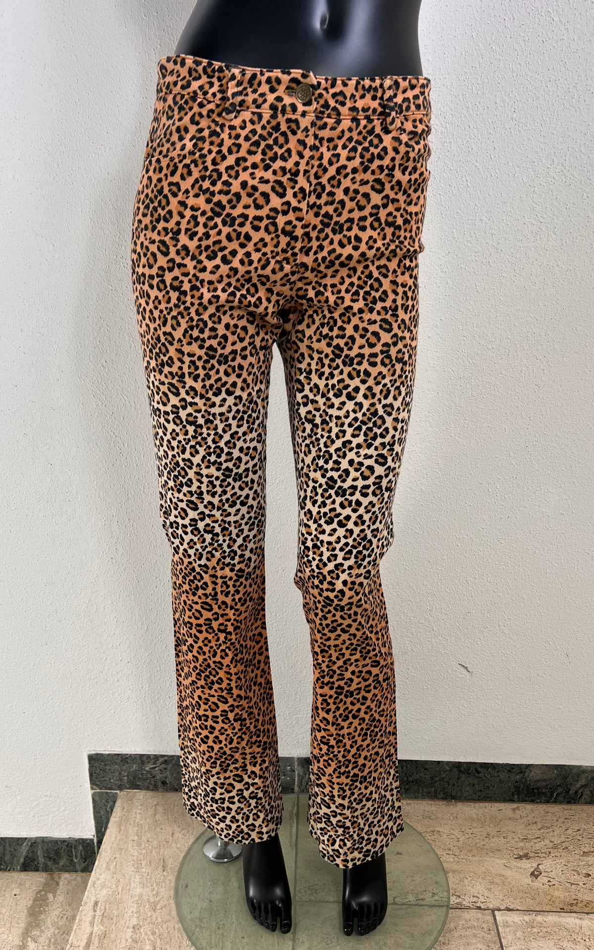 Vintage Morgan de Toi Leopard Denim Pants