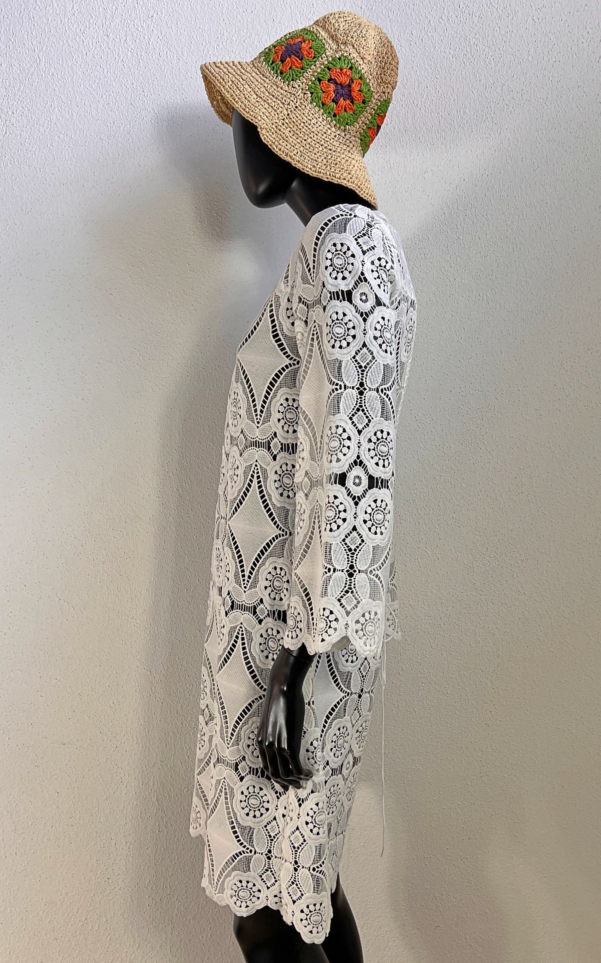 Valerie Khalfon Paris Crochet Style Lace Dress