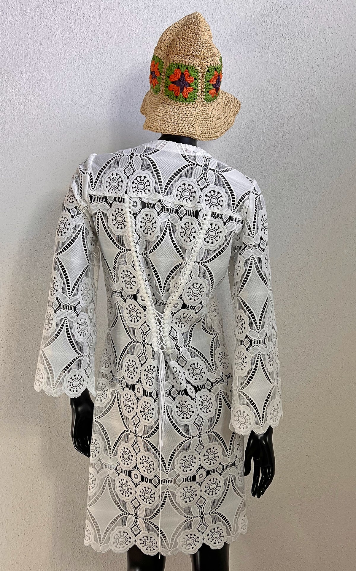 Valerie Khalfon Paris Crochet Style Lace Dress