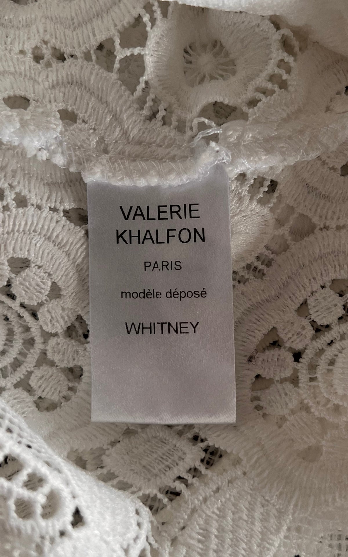 Valerie Khalfon Paris Crochet Style Lace Dress