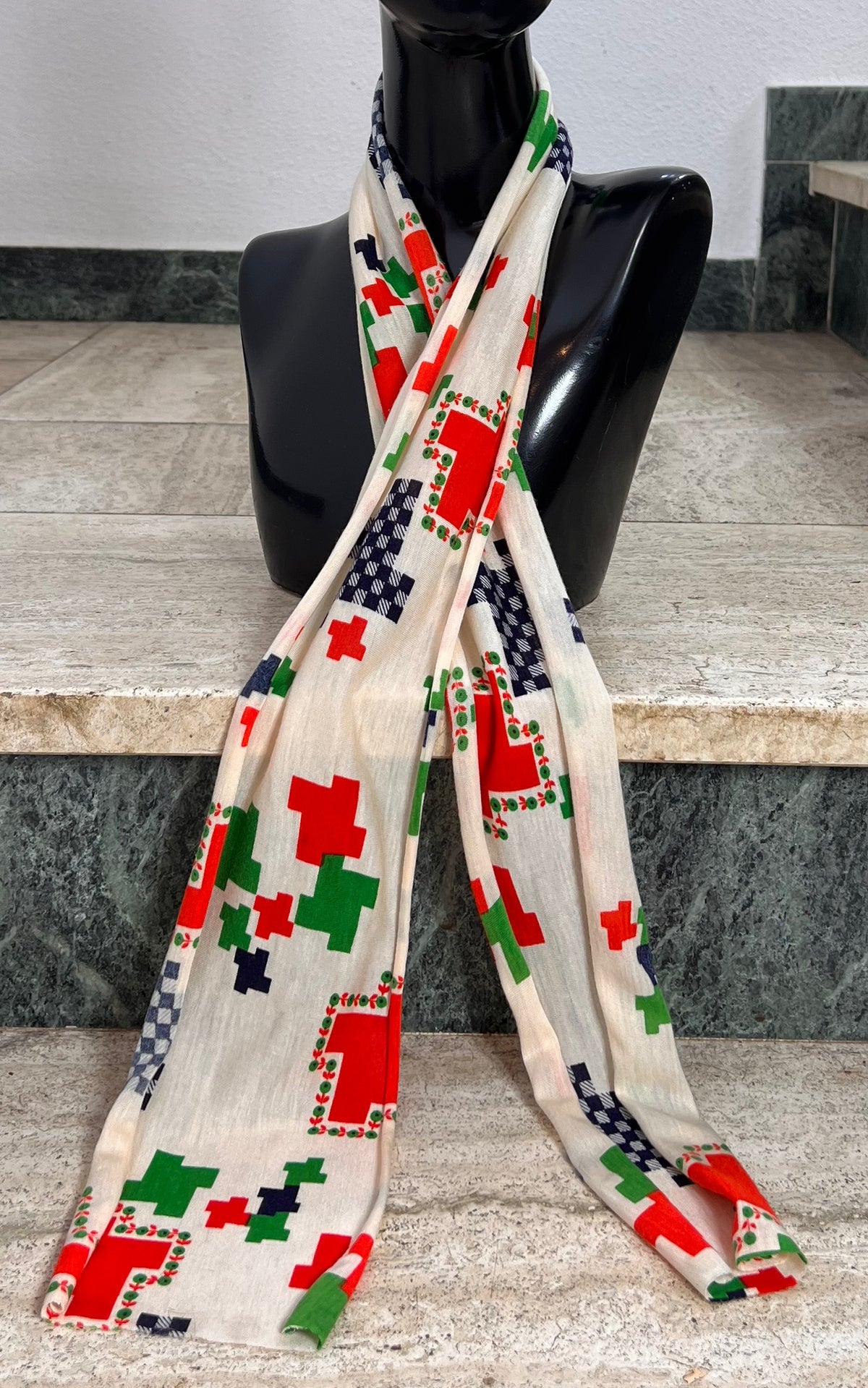 Vintage 70s Skinny Scarf