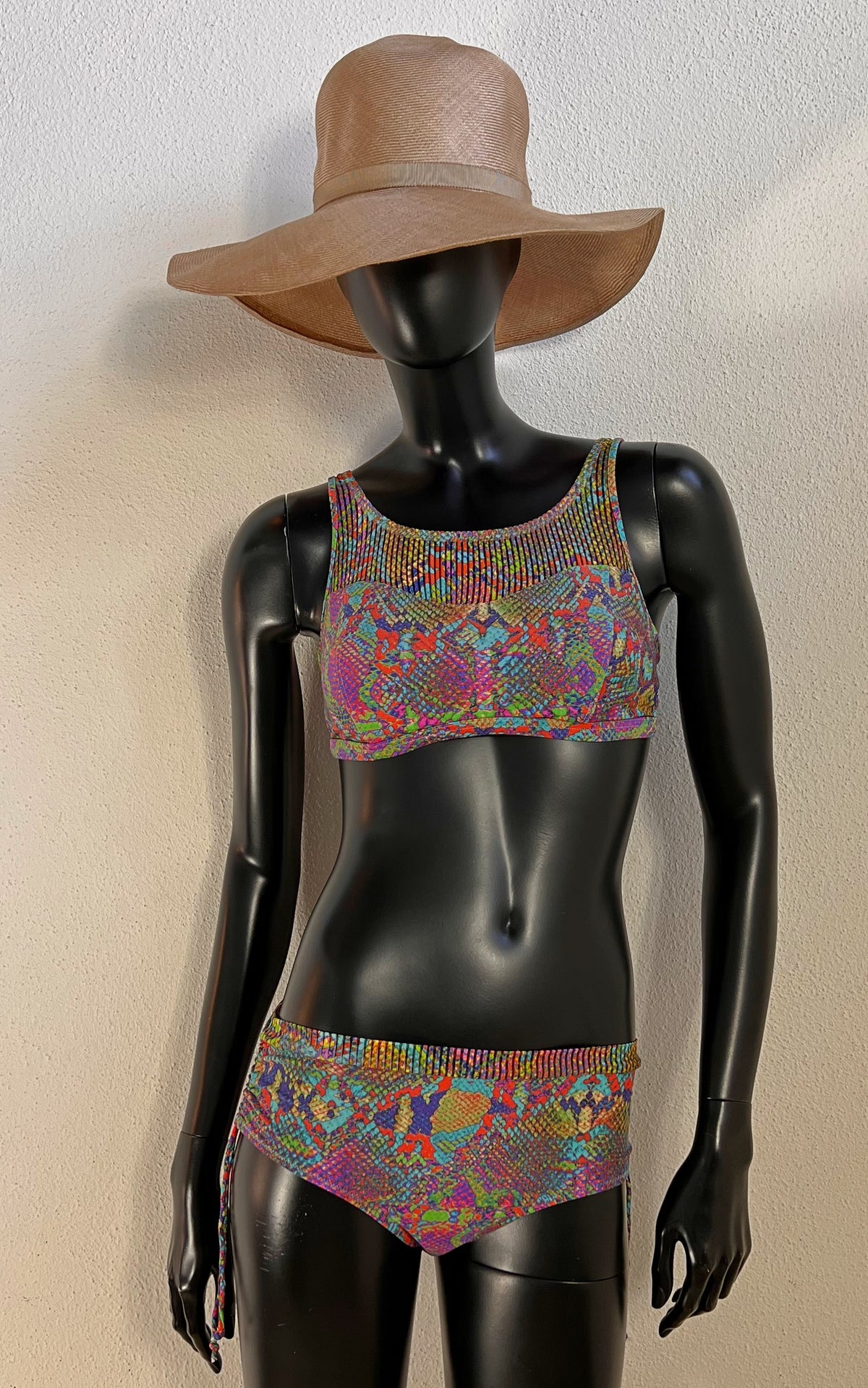 Vintage 70s Python Print Bikini