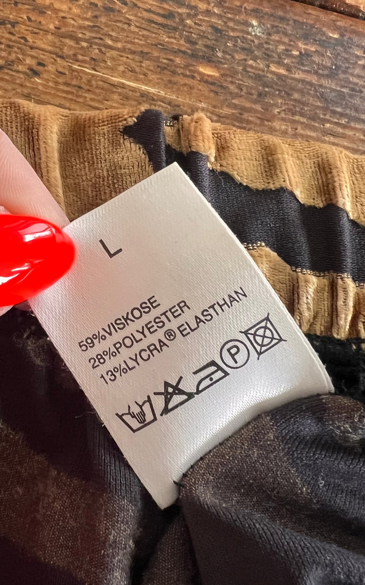 Vintage Tiger Burn-Out Velvet Pant