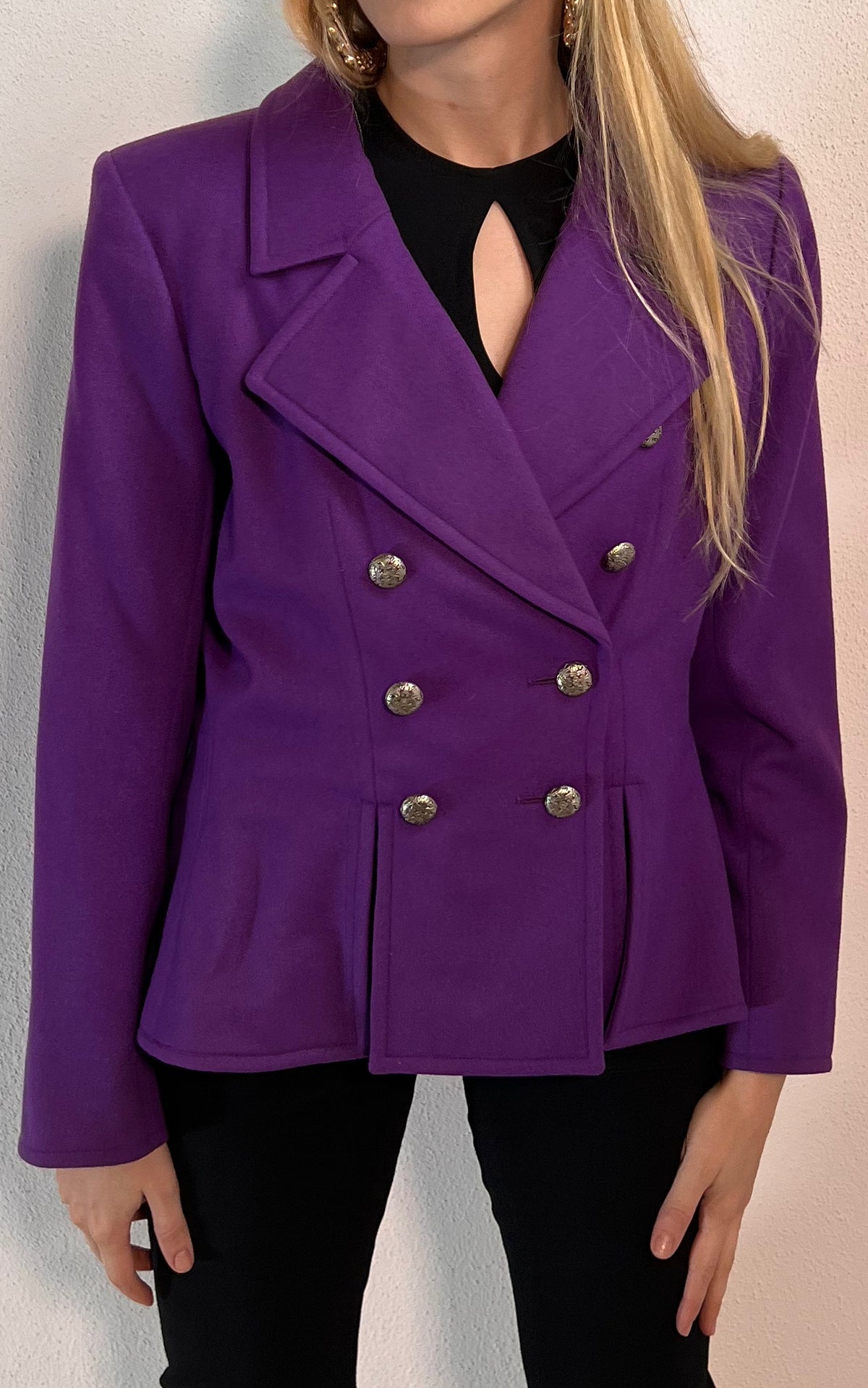 Vintage Yves Saint Laurent Purple Blazer