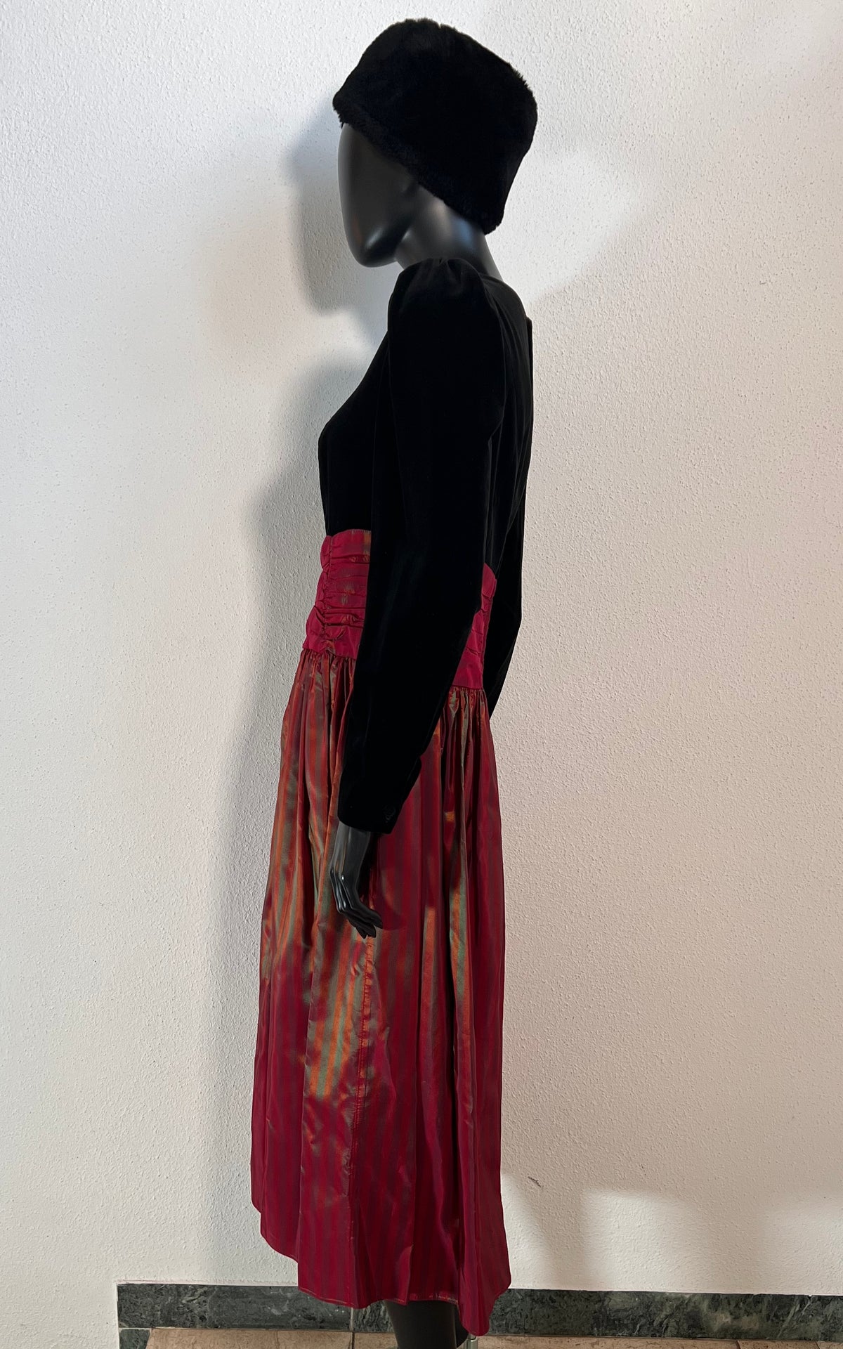 Vintage Laura Ashley Festive Taft Dress