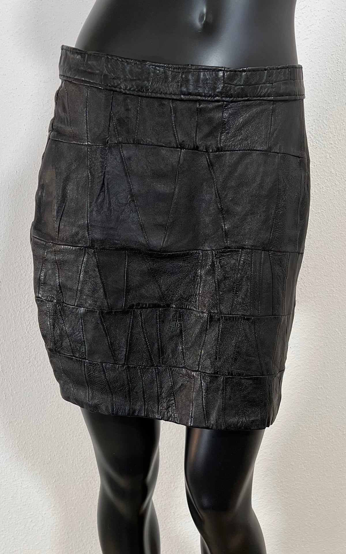 Vintage Leather Mini Skirt