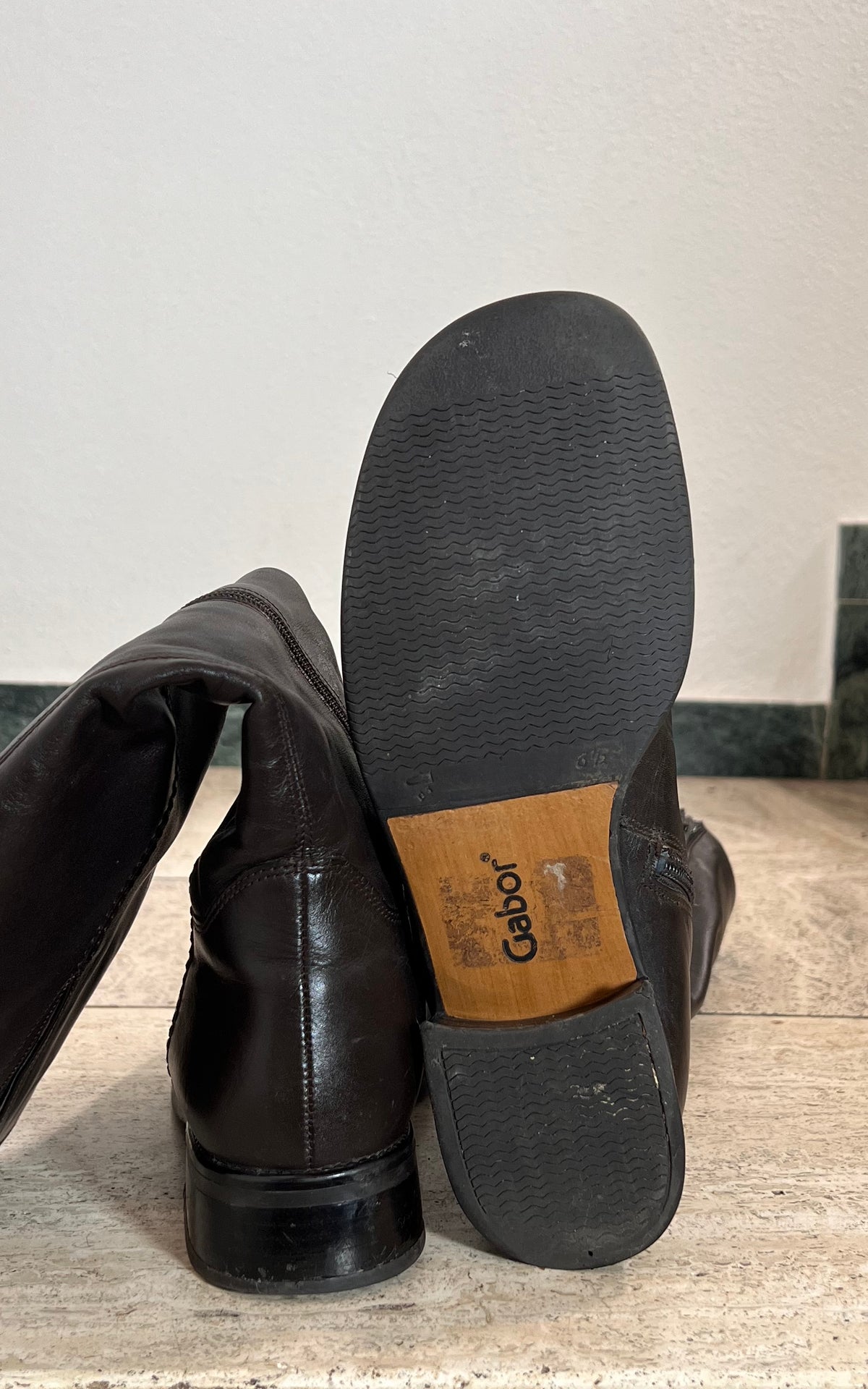 Vintage Gabor Boots Darkbrown 39