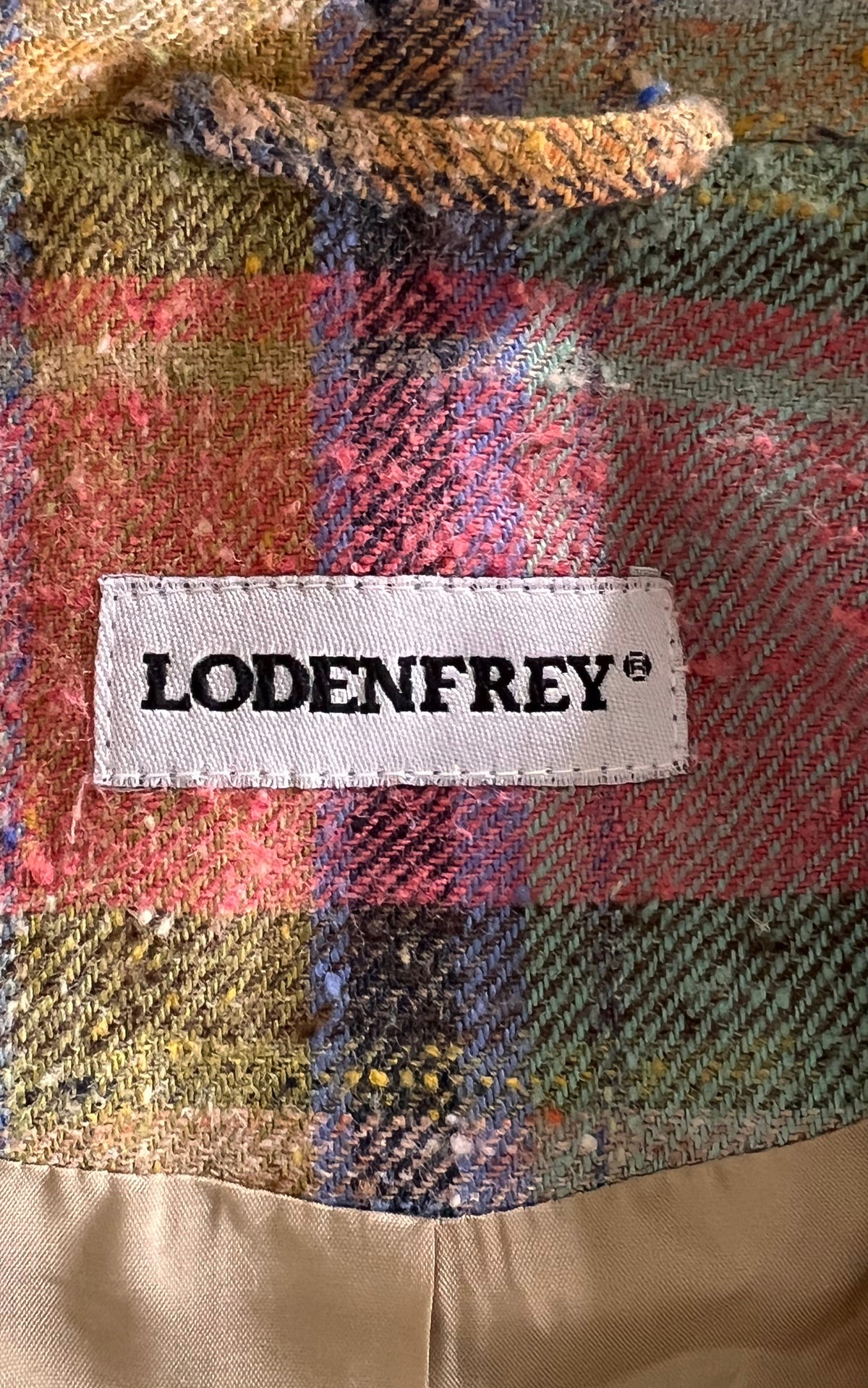 Vintage Lodenfrey Tartan Silk Blazer