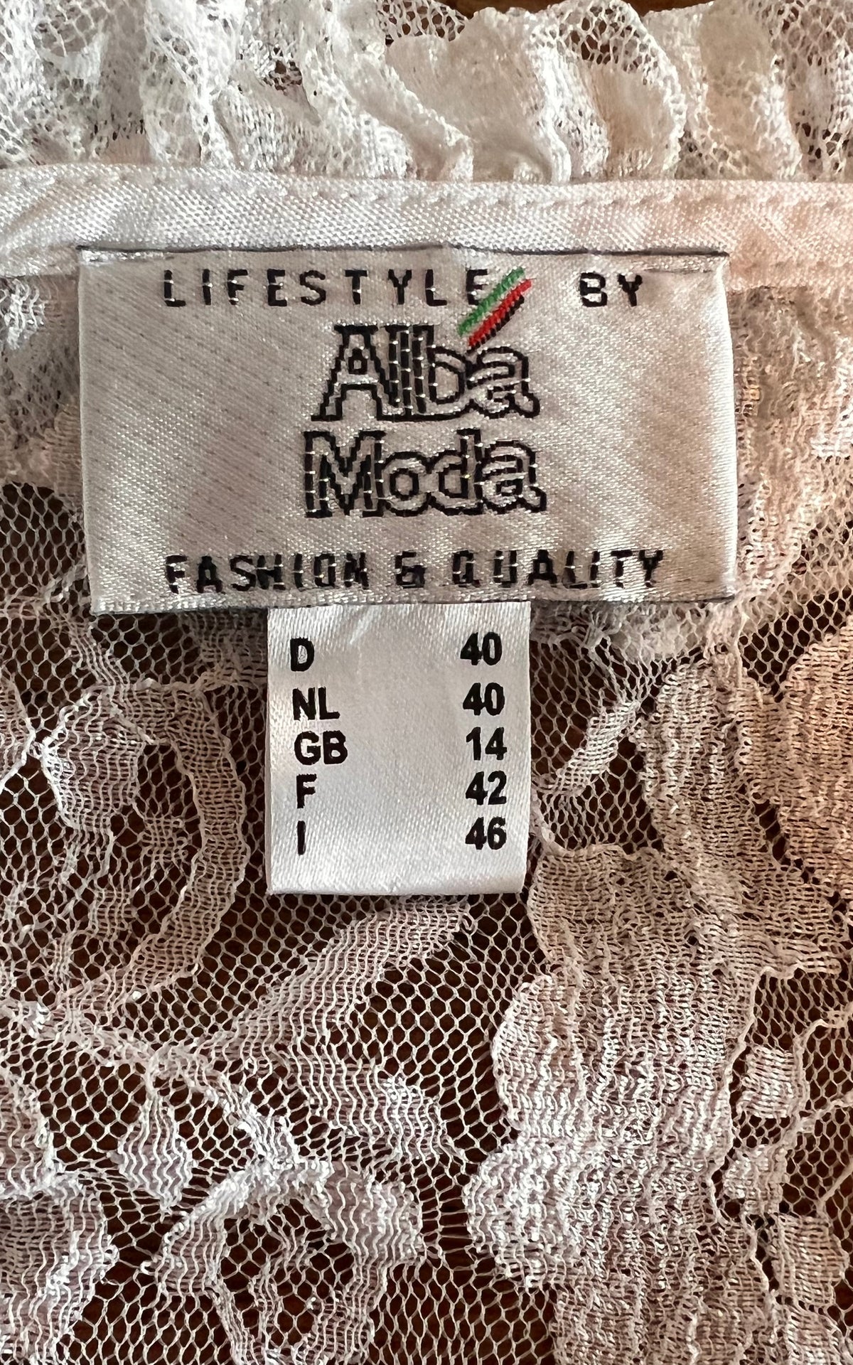 Vintage Alba Moda Lace Blouse