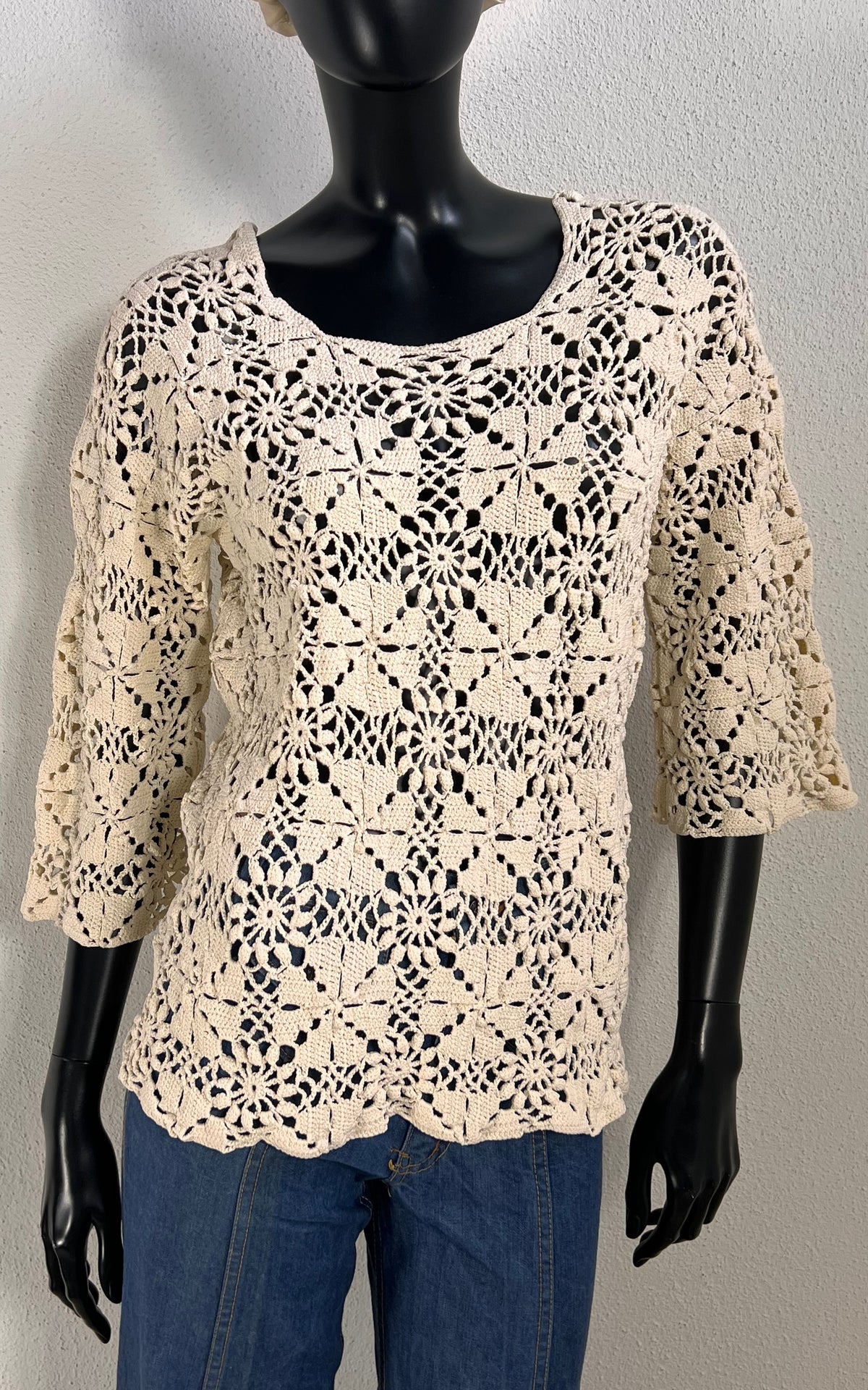Vintage Handmade Crochet Shirt