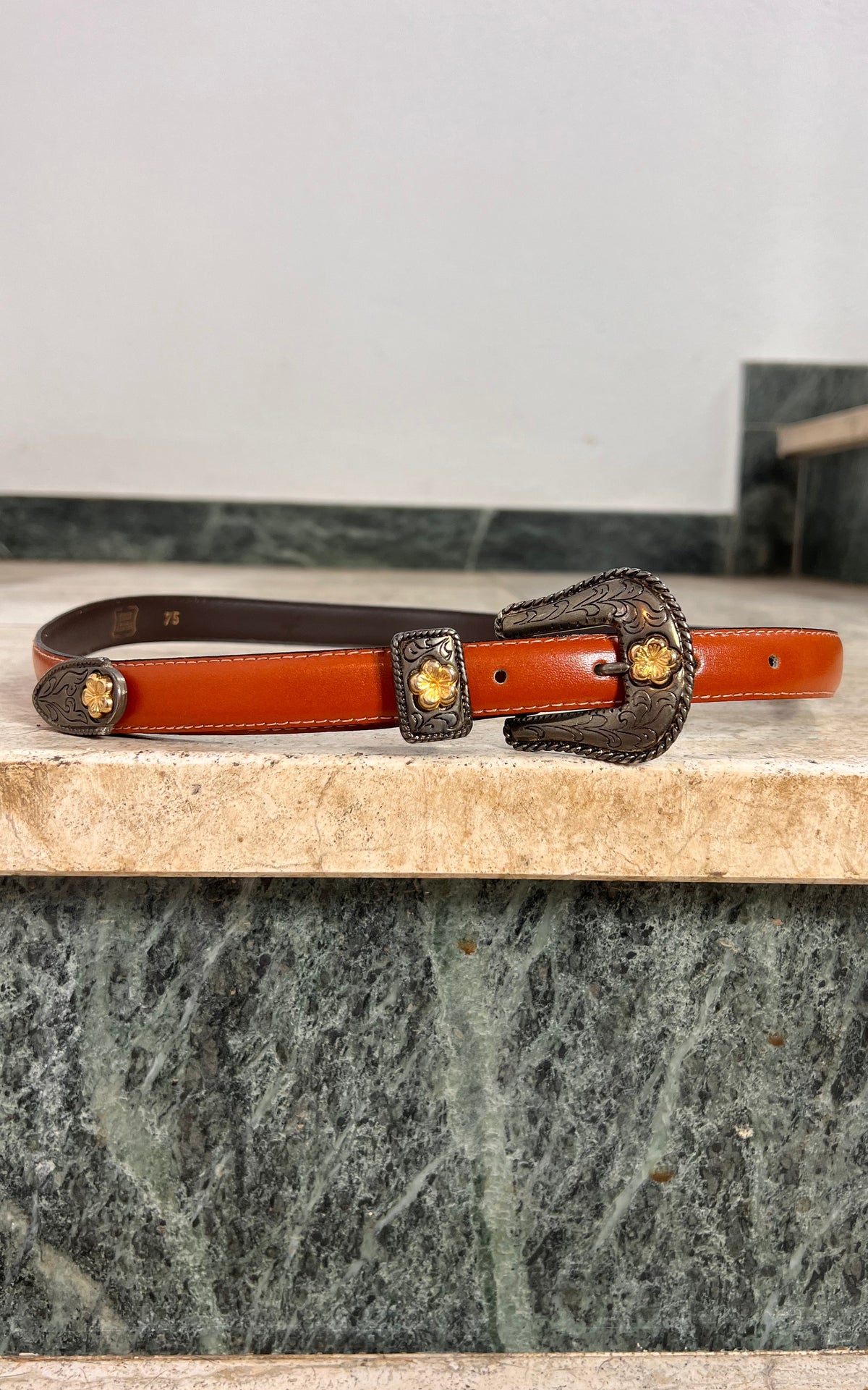 Vintage Western Leather Belt