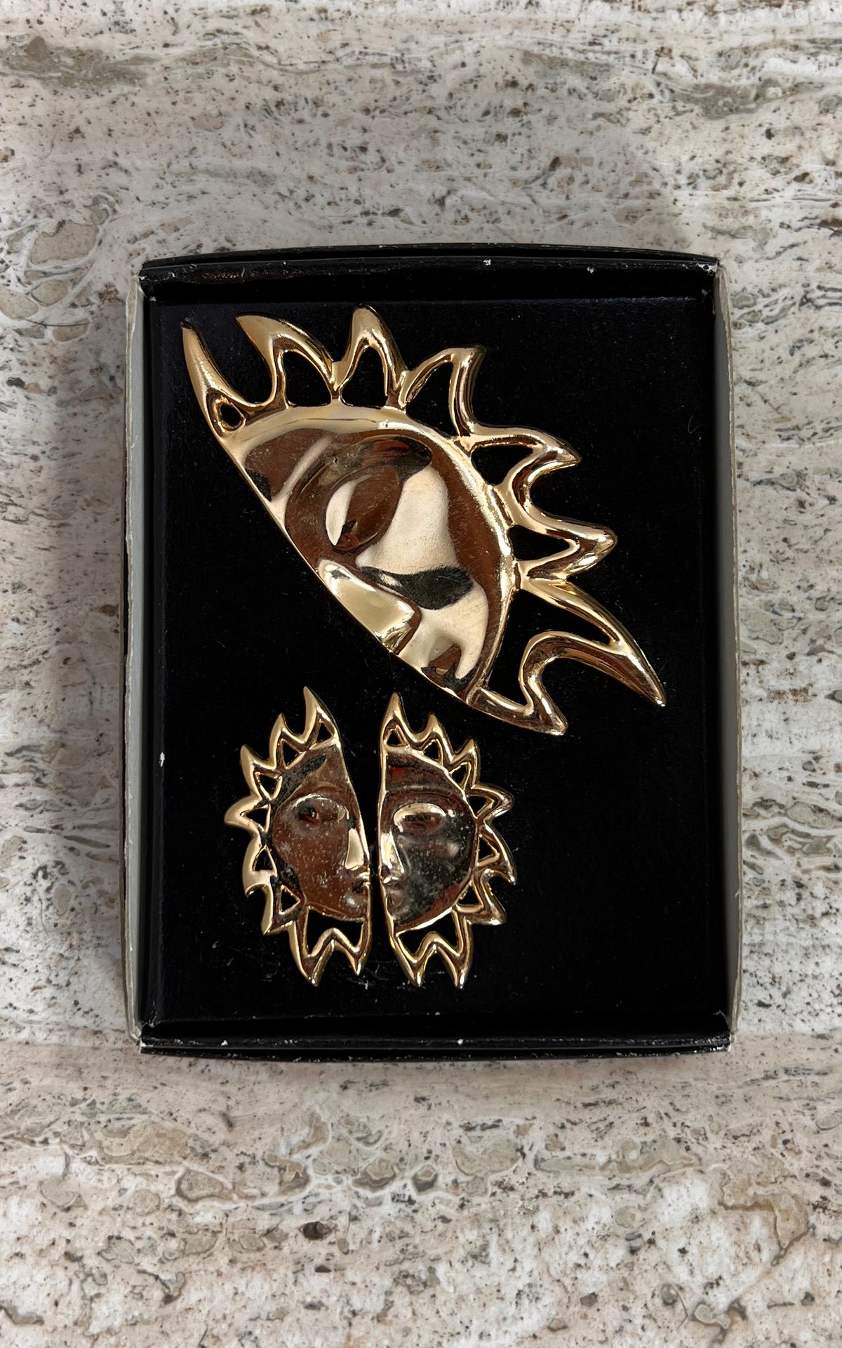 Vintage 90s Sun Costume Jewelry Set