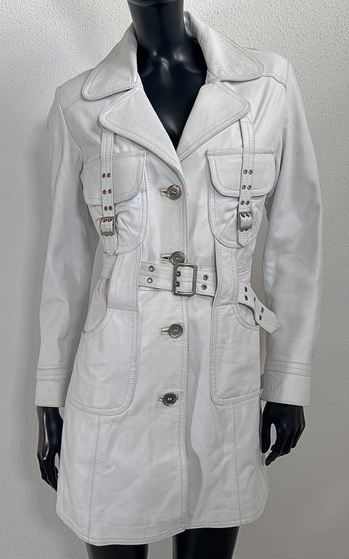 Vintage Y2K Leather Coat