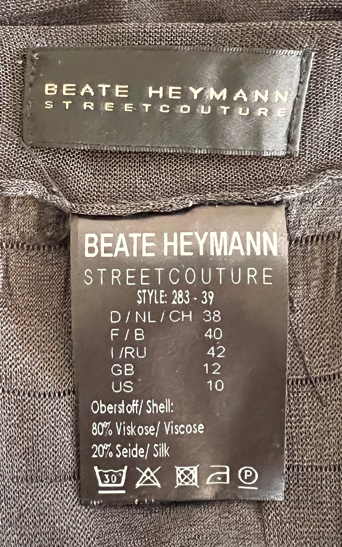 Vintage Beate Heymann Streetcouture Draped Dress