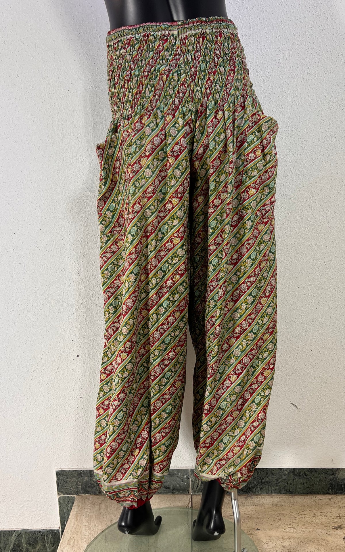 Recycled Sari-Silk Balloon Pants