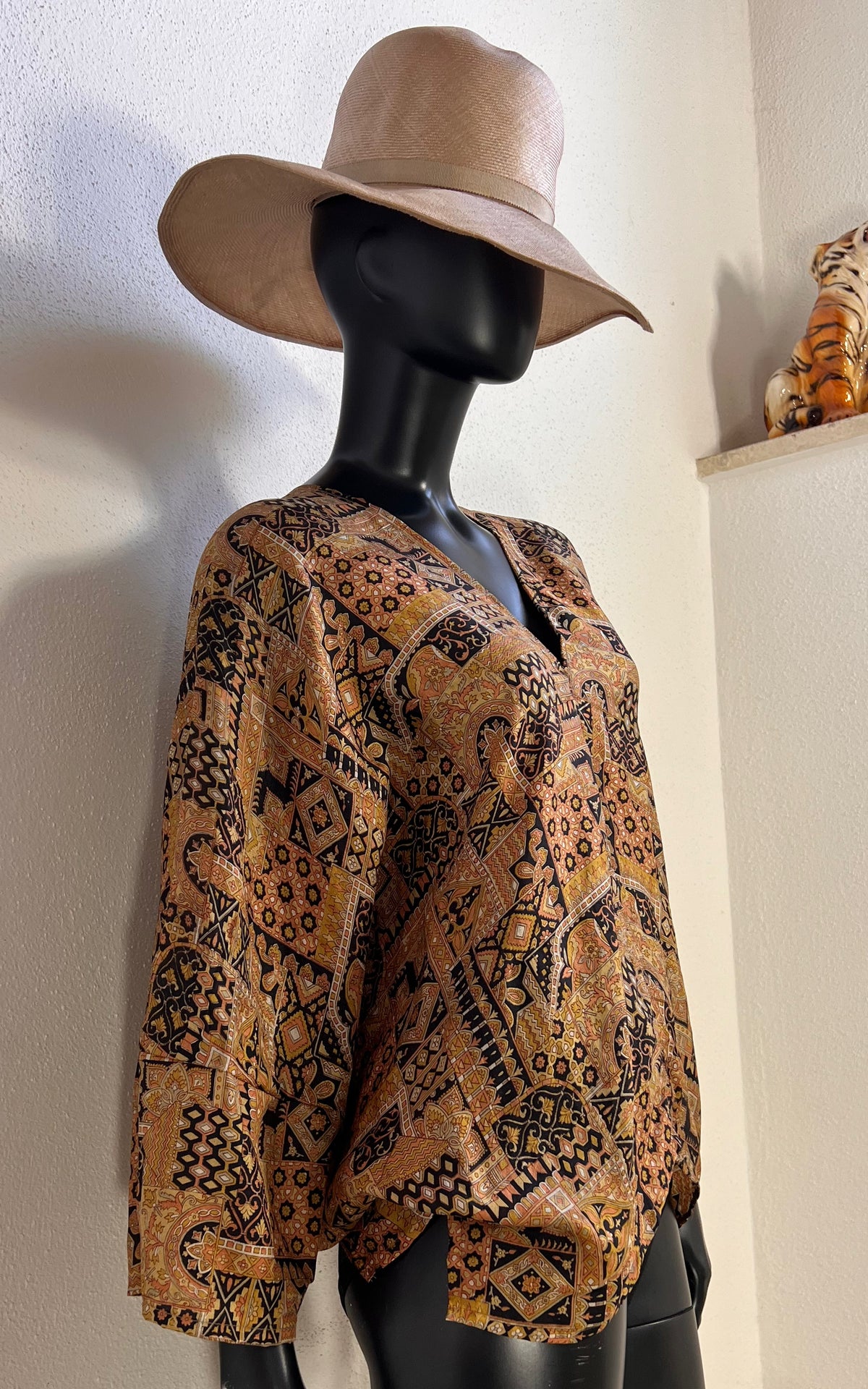 Recycled Sari-Silk Butterfly Wing Top