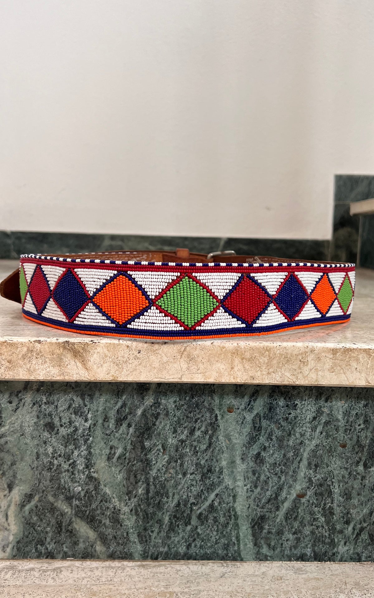 Vintage Breaded Africa Massai Belt