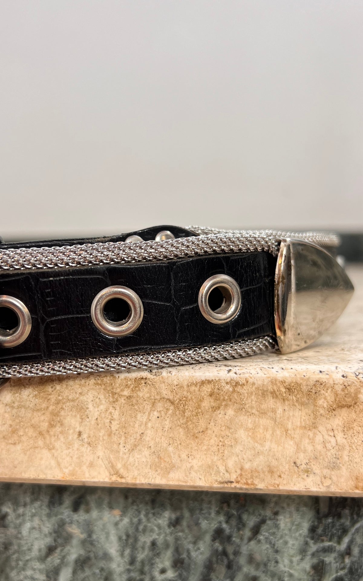 Vintage Studded Metal Belt