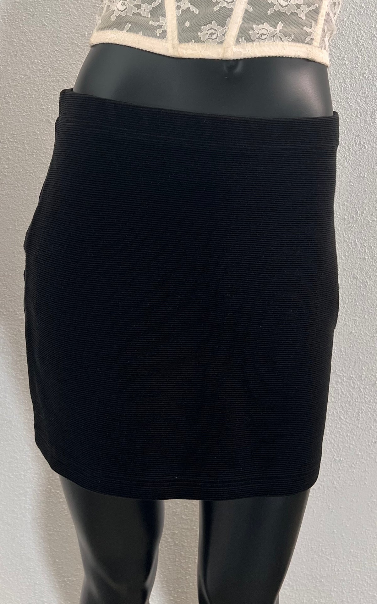 Vintage 90s Rib Miniskirt