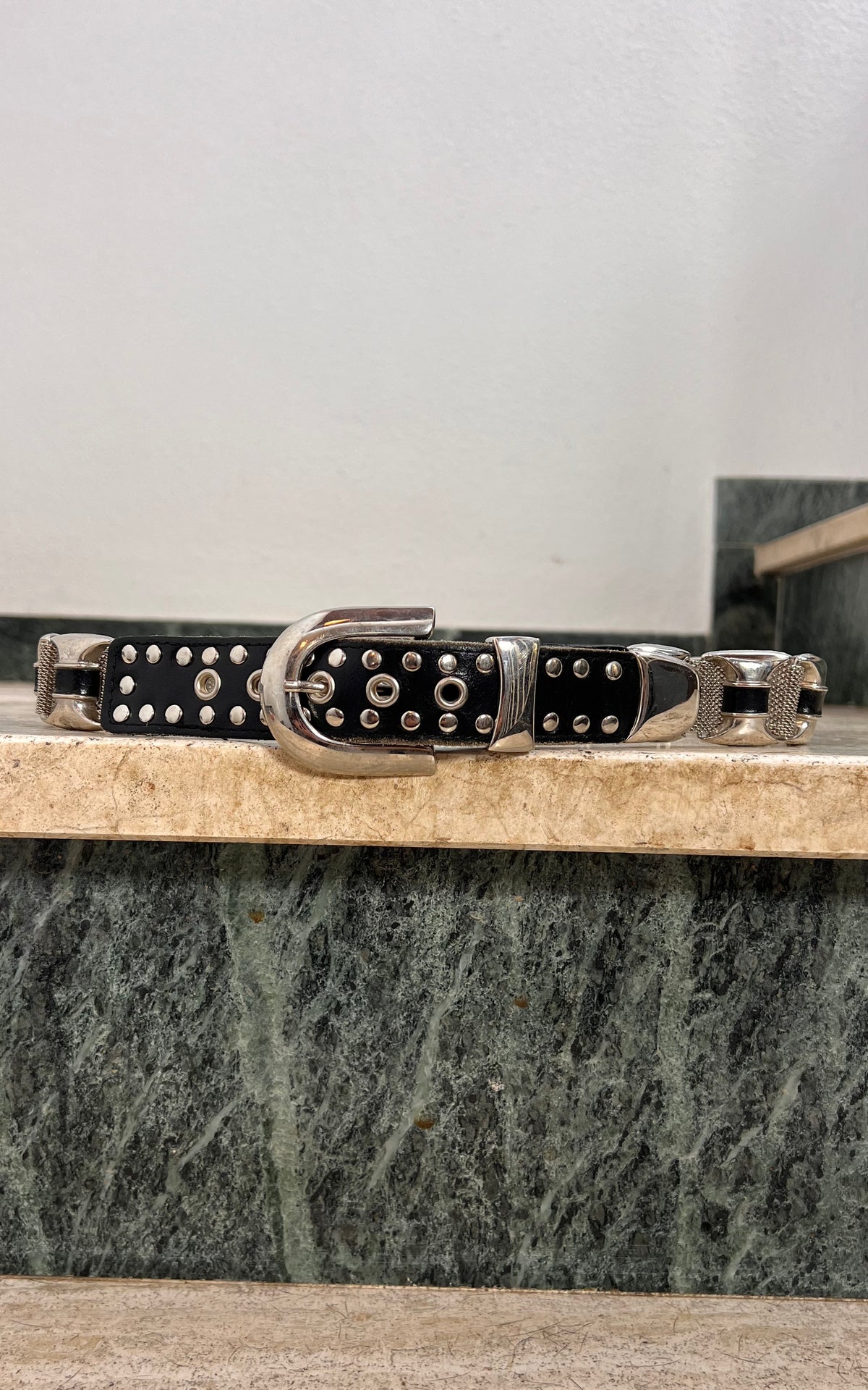 Vintage Studded Metal Belt