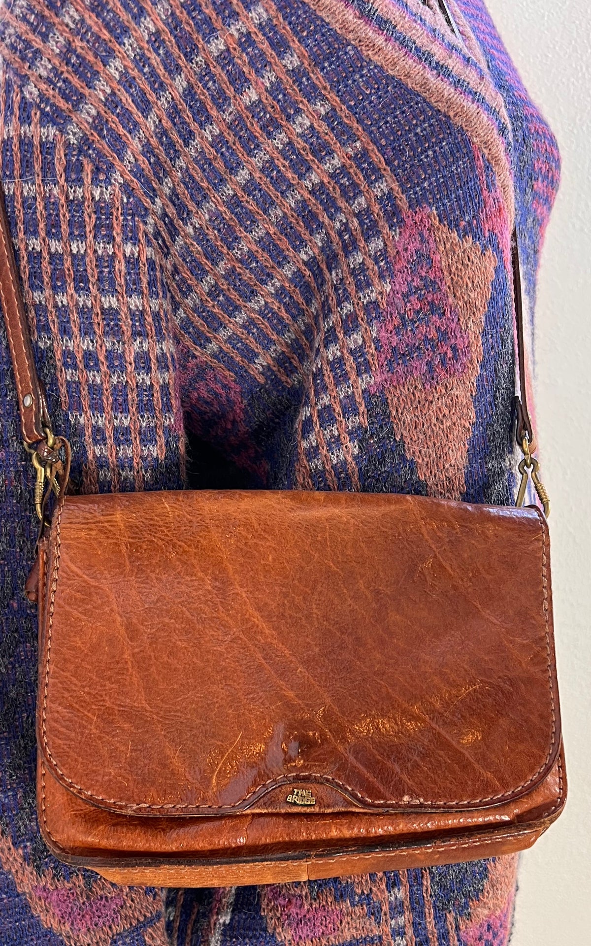 The Bridge 70s Vintage Leather Crossbody Bag