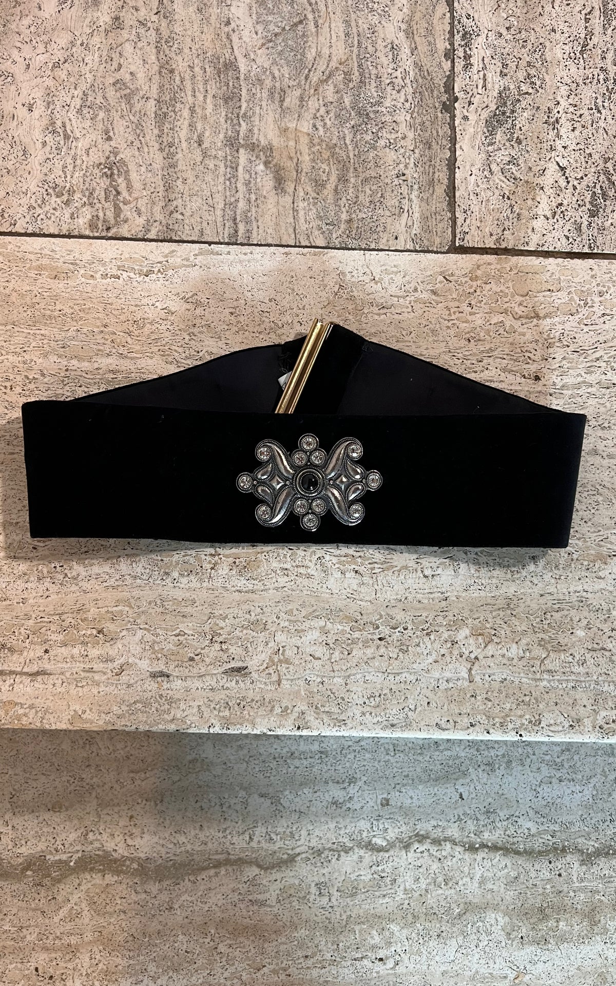 Vintage Helene Strasser Velvet Belt