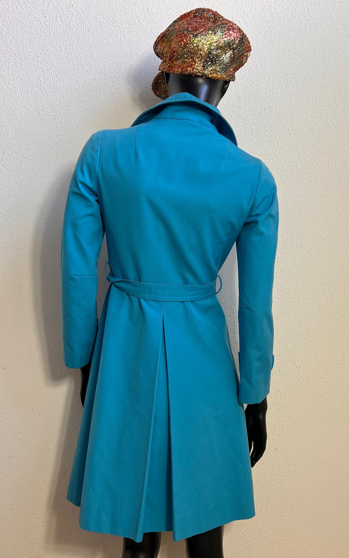 Vintage 60s Turquoise Statement Coat