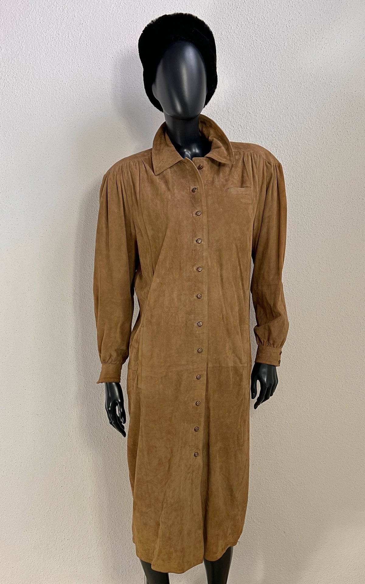 Vintage Suede Leather Dress
