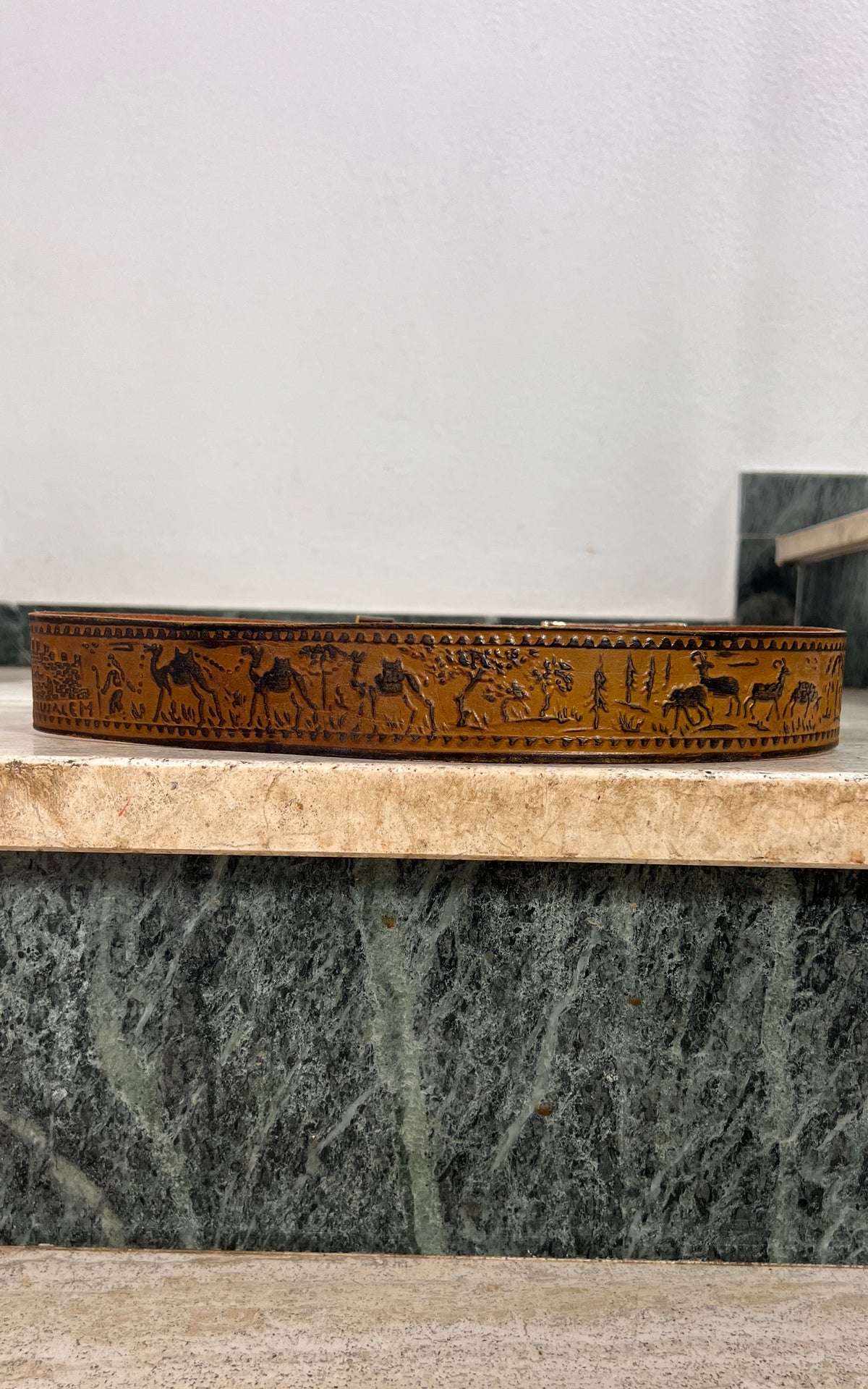Vintage MENS 70s Jerusalem Belt