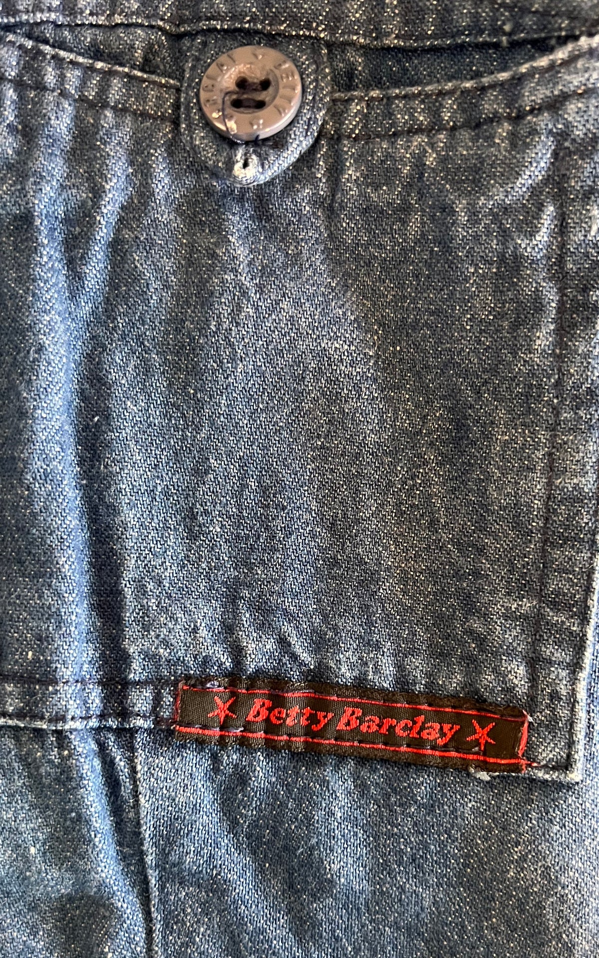 Early 70s Vintage Betty Barclay Denim Dress
