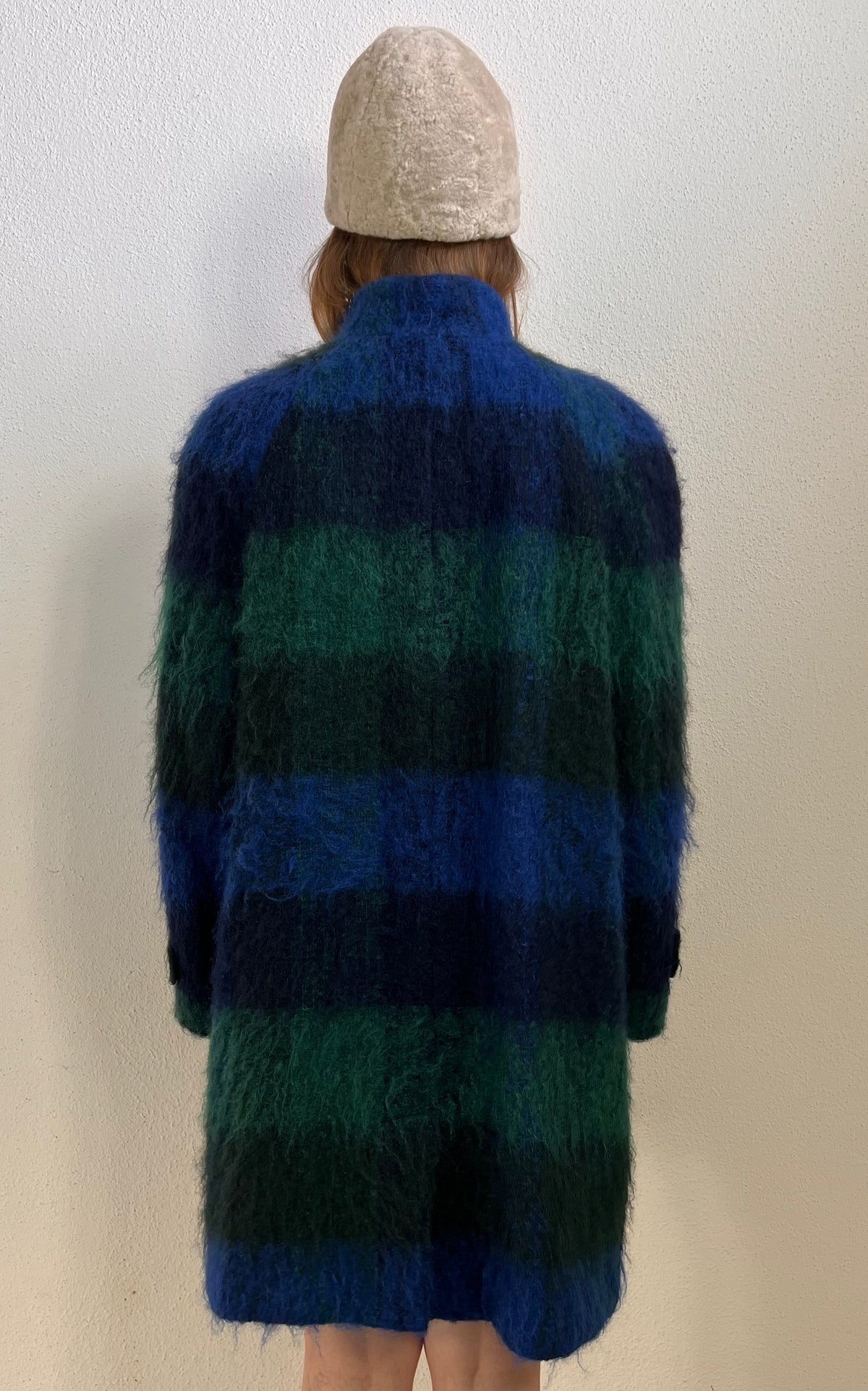 Vintage Mohair Plaid Coat