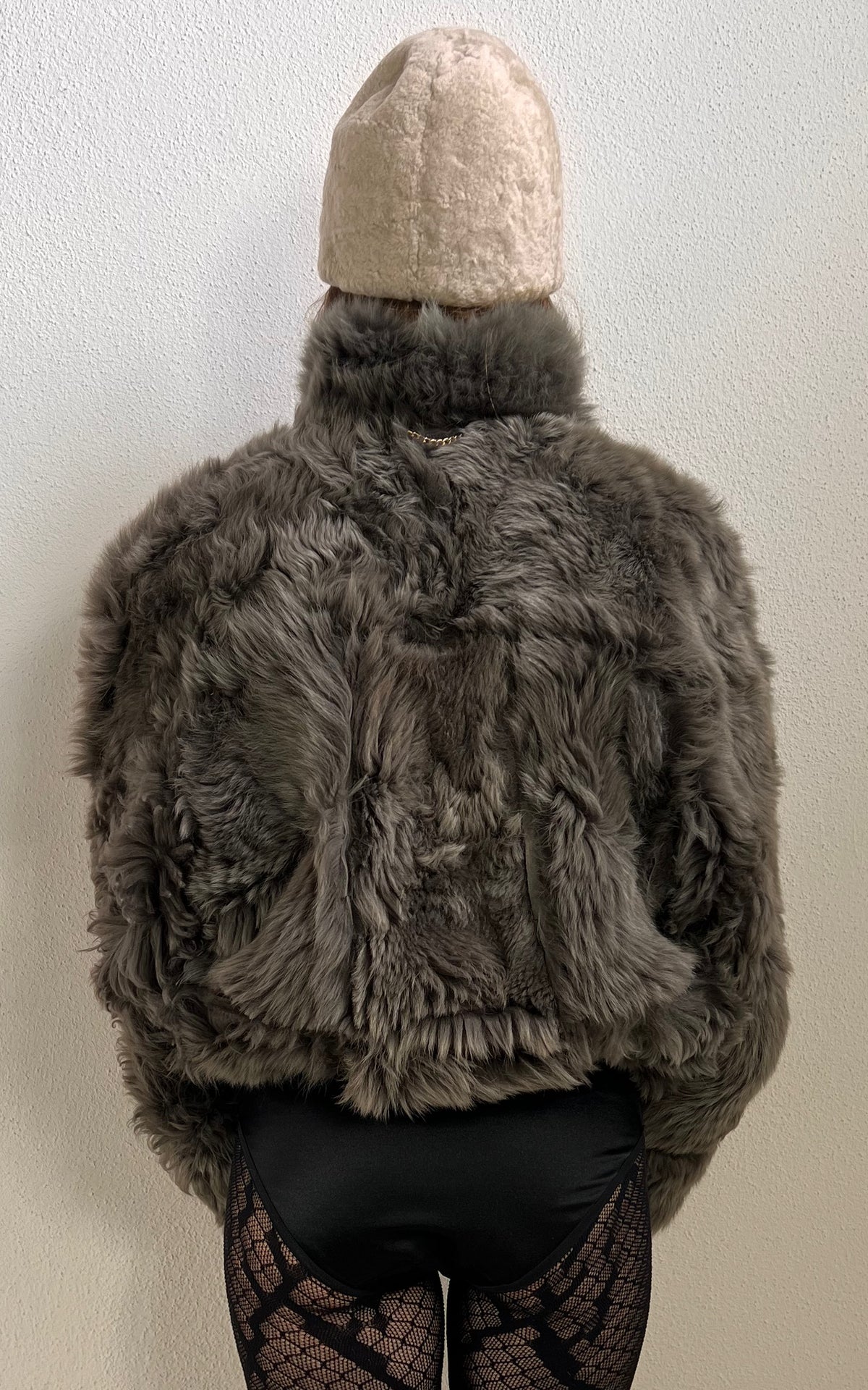 Reworked Curly Lamb Shearling Jacket