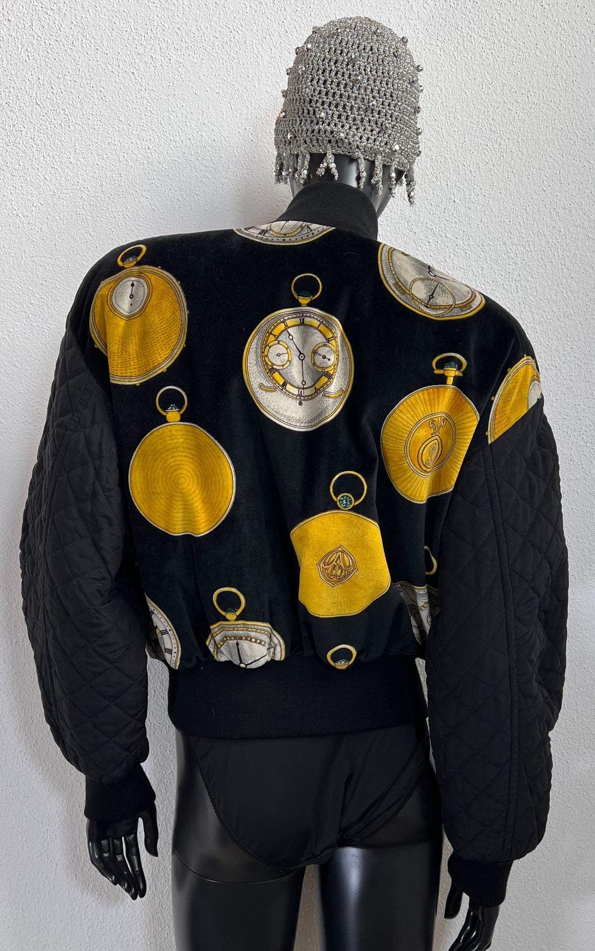 Vintage 80s Escada Velvet Bomber Jacket