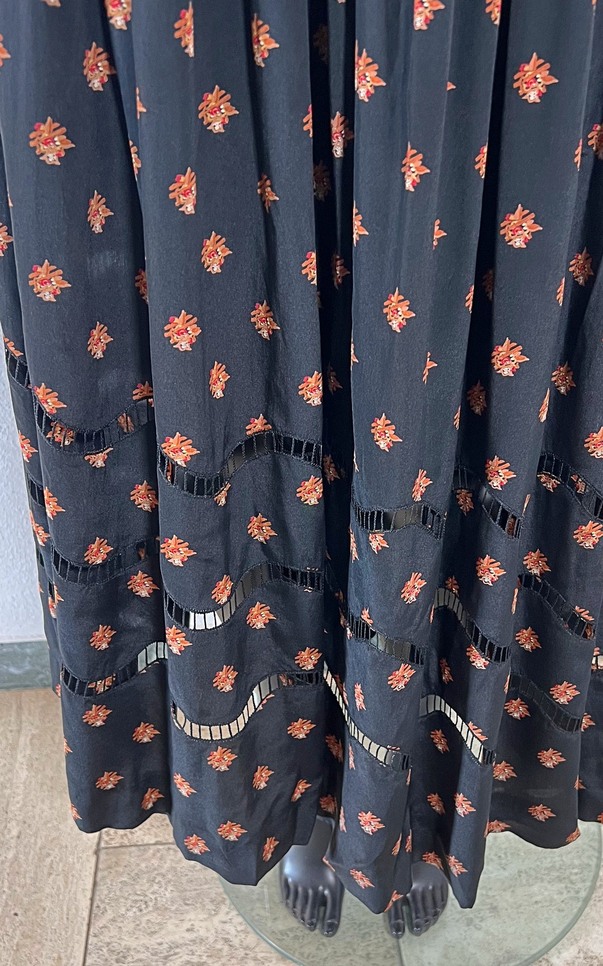 Vintage Christian Dior Silk Skirt