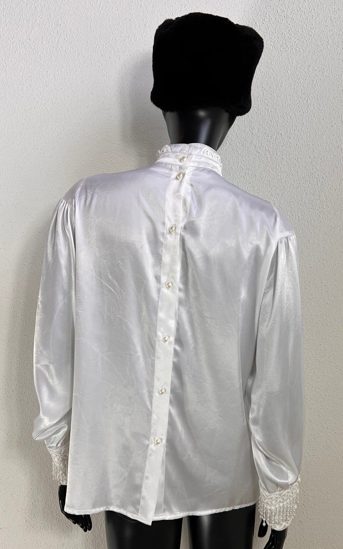 Vintage 80s Cris-Devi Mother of Pearl Blouse
