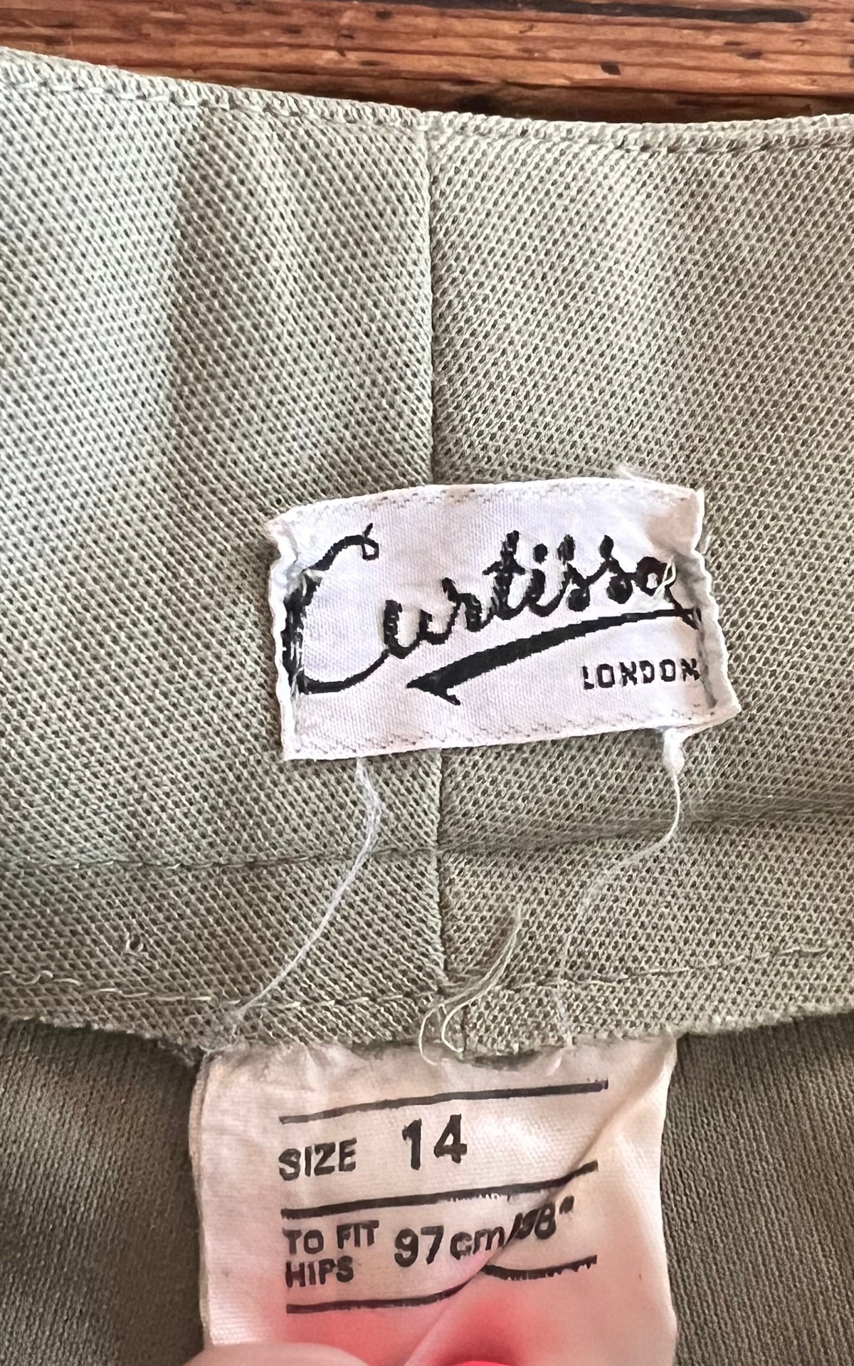 Vintage 70s Curtissa London Sage Flare Pants