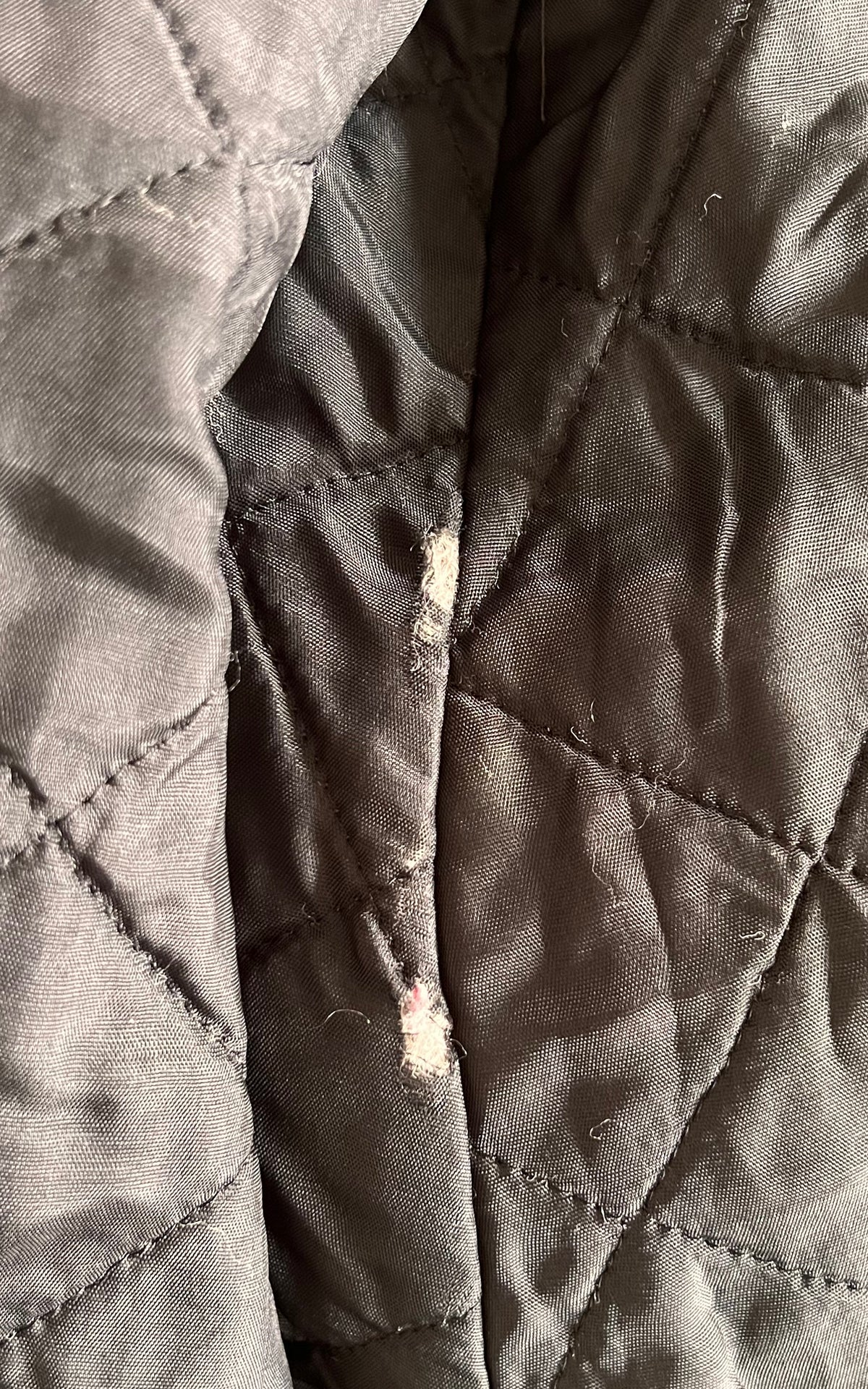 Vintage Leather Coat with Fur Trim Details
