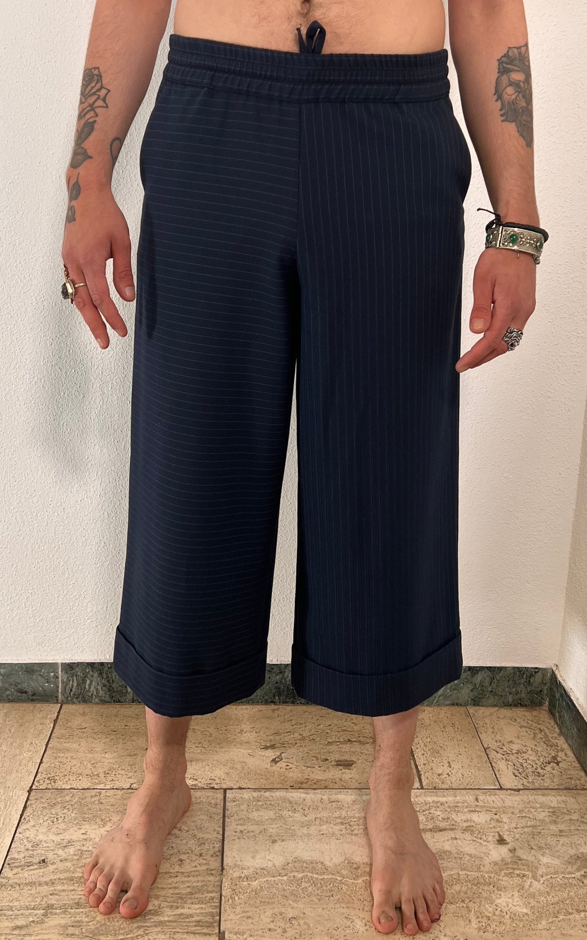 Vintage Emporio Armani 7/8 Pinstripe Pants