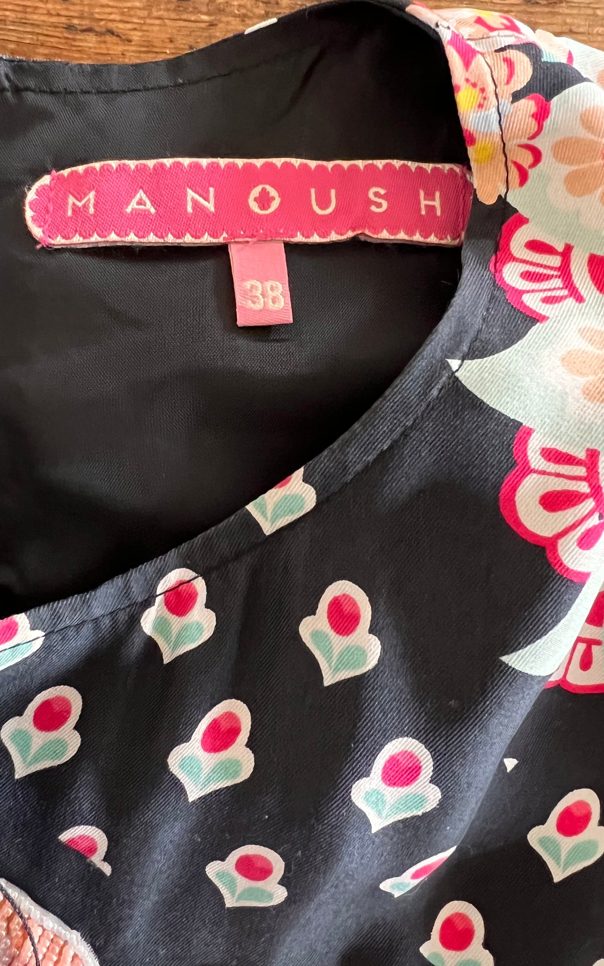 Vintage Manoush Breaded Silk Top
