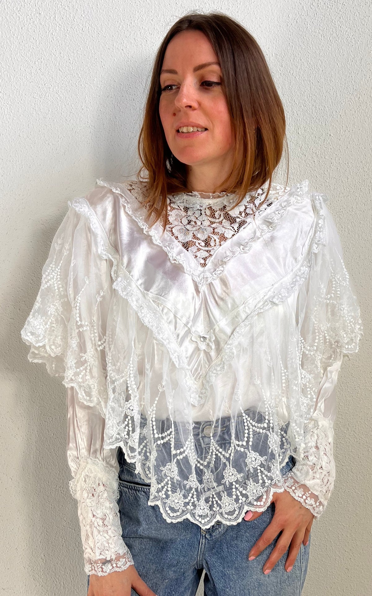 Vintage 80s Cocos Lace Set