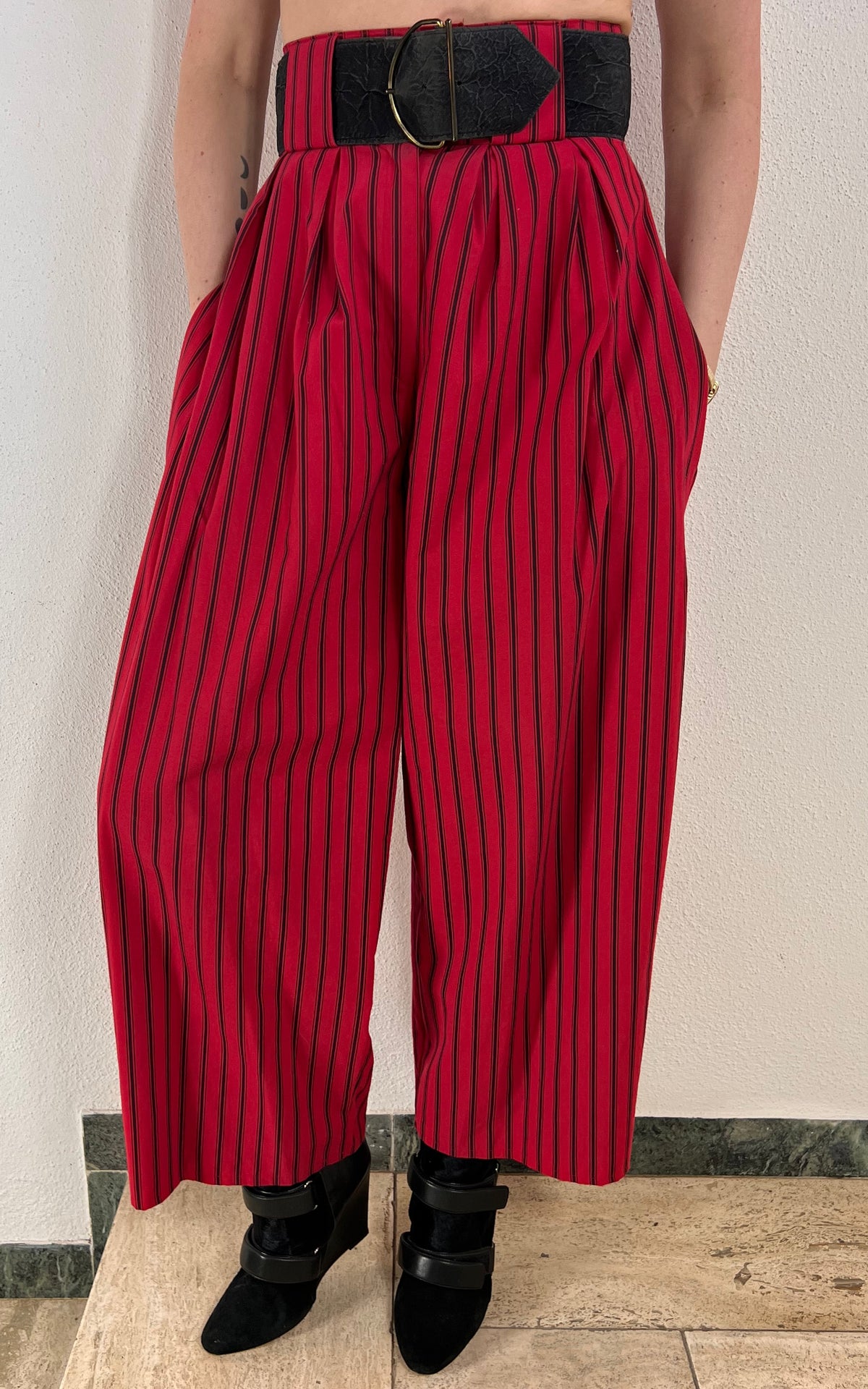 Vintage 90s Striped Highwaist Pants