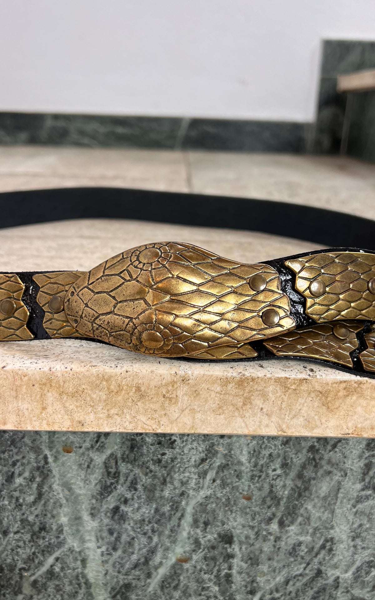 Vintage Snake Belt Gold