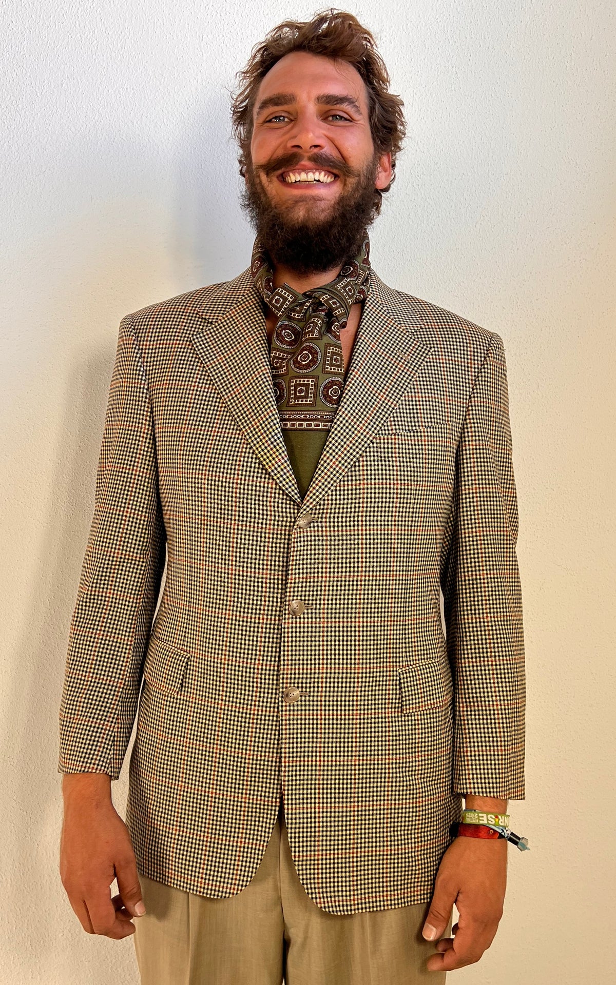 Vintage MENS Regent Wool Check Blazer